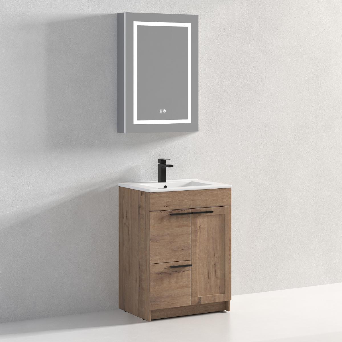 Hanover 24" Bathroom Vanity with Top - Contemporary Bathroom Vanity