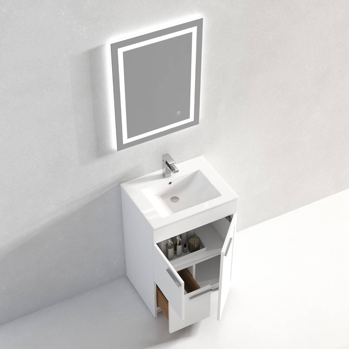 Hanover 24" Bathroom Vanity with Top - Contemporary Bathroom Vanity