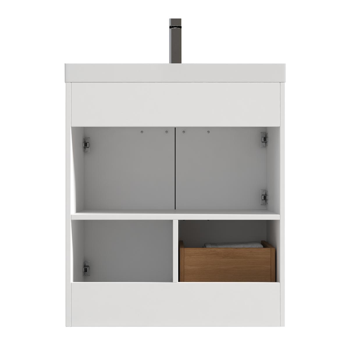 Hanover 30″ Free-Standing Vanity with Acrylic Top - Contemporary Bathroom Vanity