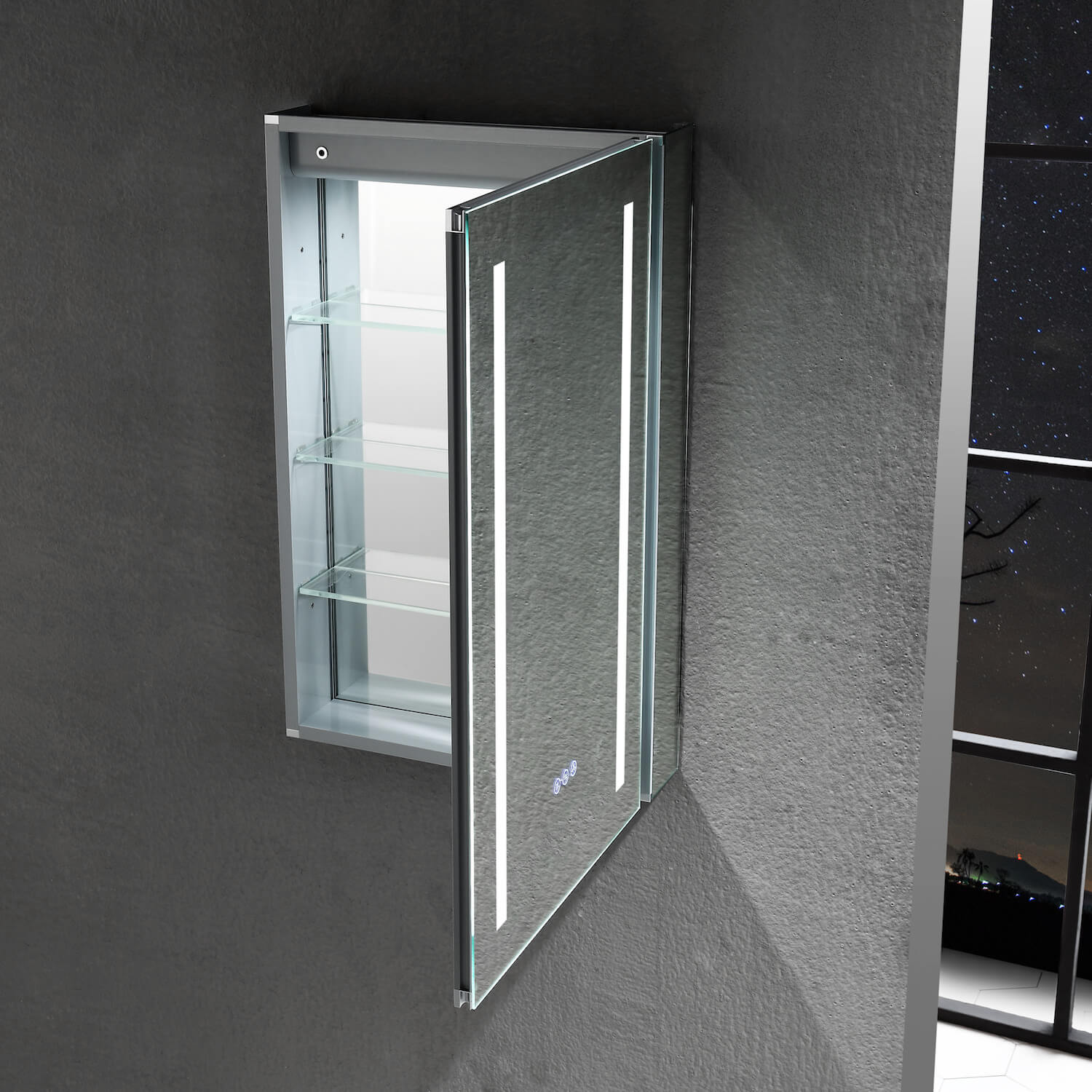 Pillar 24" by 32" LED Medicine Cabinet