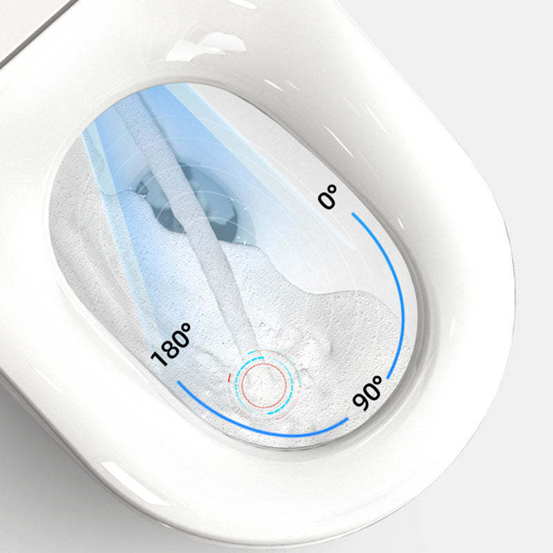 Smart toilet installation in a traditional lavatory, combining innovative features like touchless operation with the timeless appeal of a classic bathroom