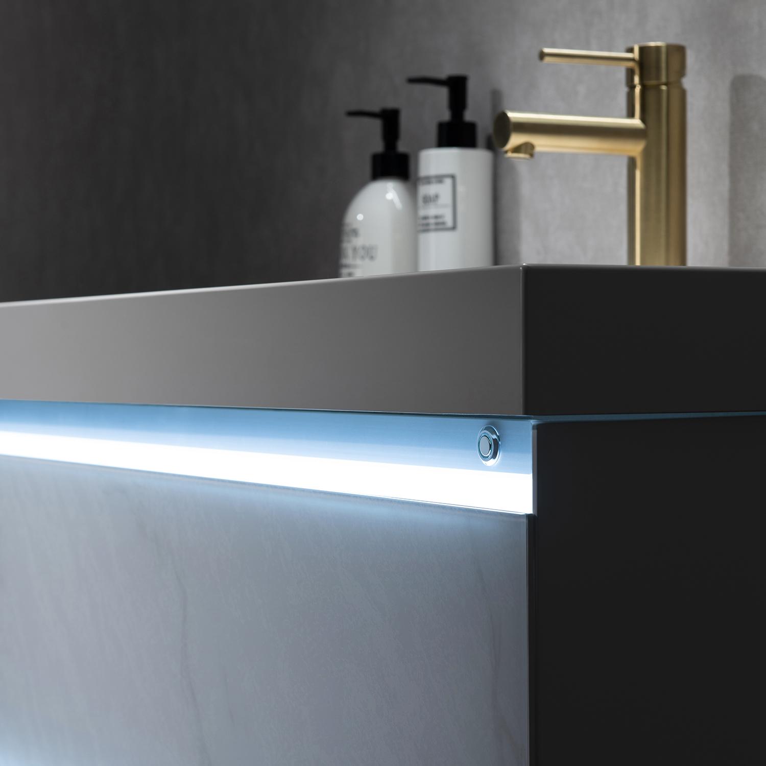 Jena 24" Bathroom Vanity with Acrylic Top - Luxury Bathroom Vanity
