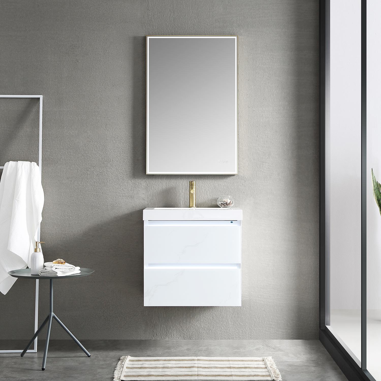 Jena 24" Bathroom Vanity with Acrylic Top - Luxury Bathroom Vanity
