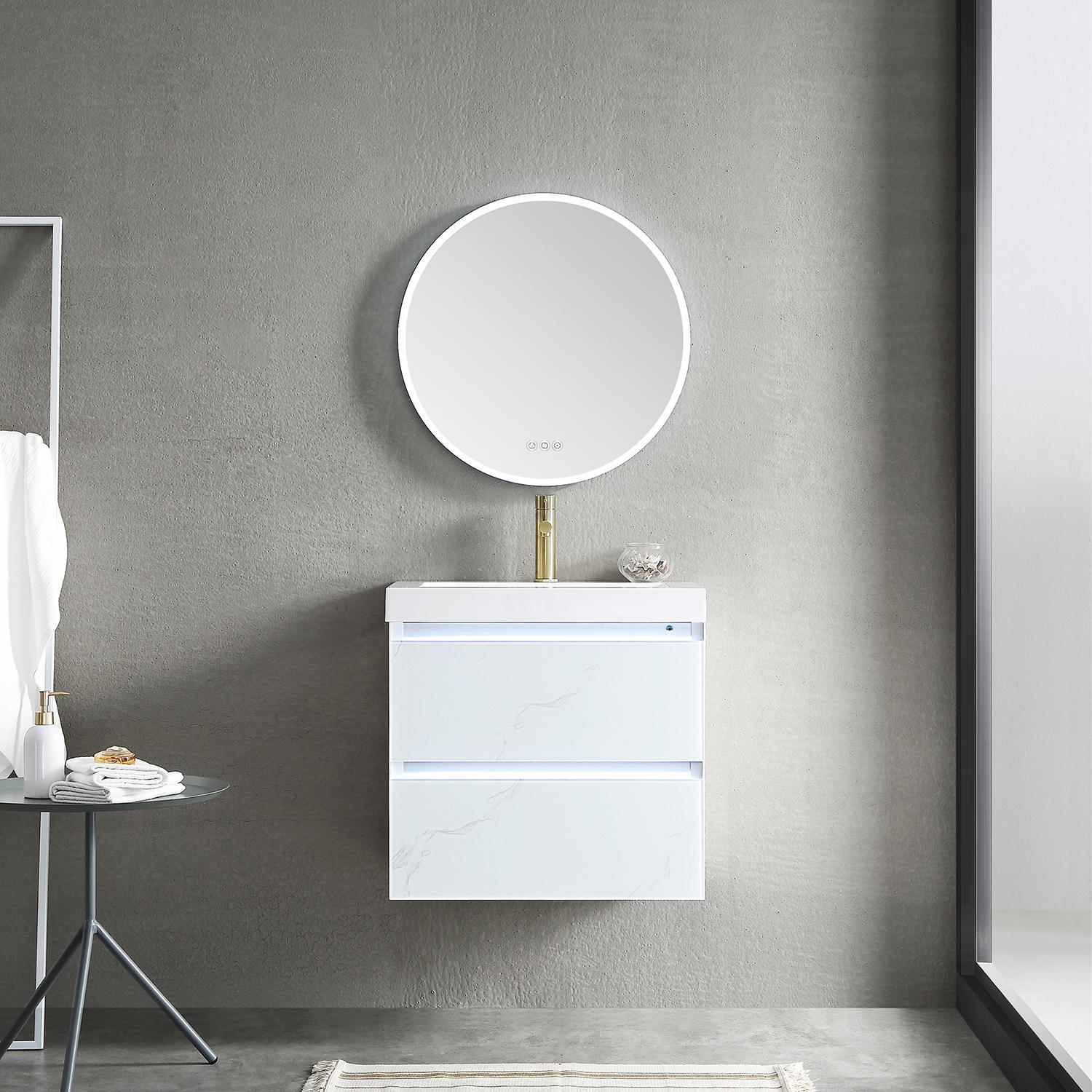 Jena 24" Bathroom Vanity with Acrylic Top - Luxury Bathroom Vanity