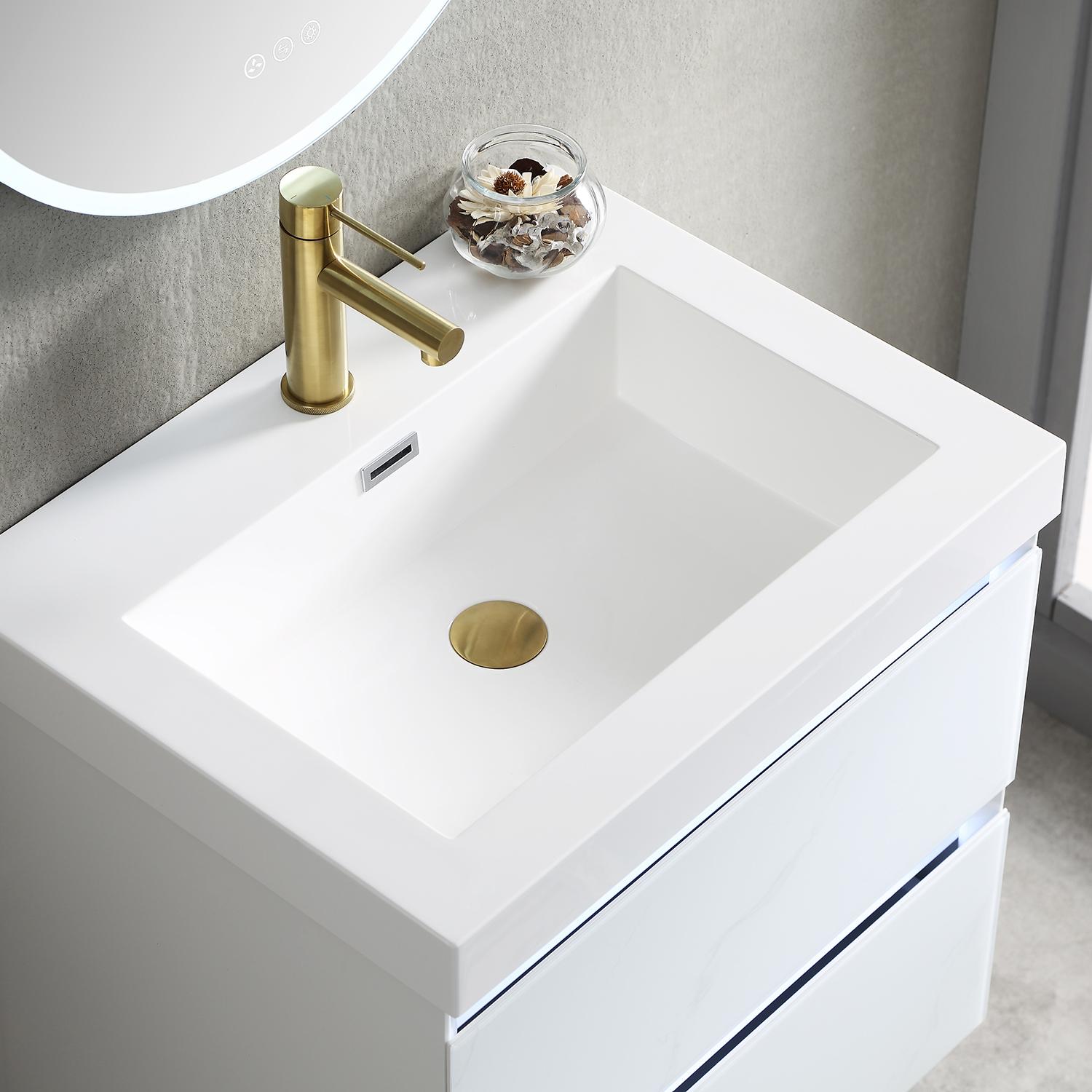 Jena 24" Bathroom Vanity with Acrylic Top - Luxury Bathroom Vanity