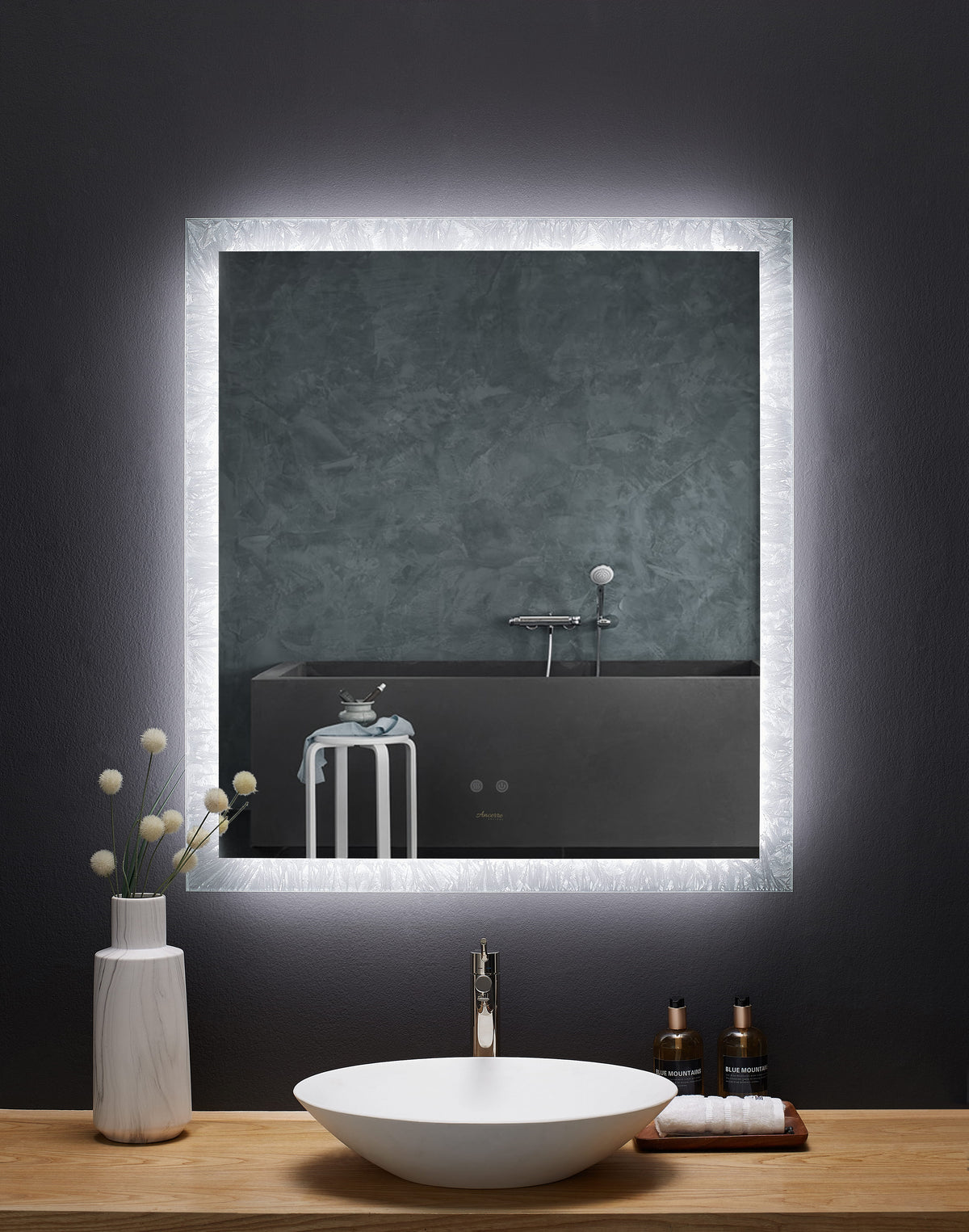 Frysta 30" Rectangular Frameless LED Bathroom Mirror