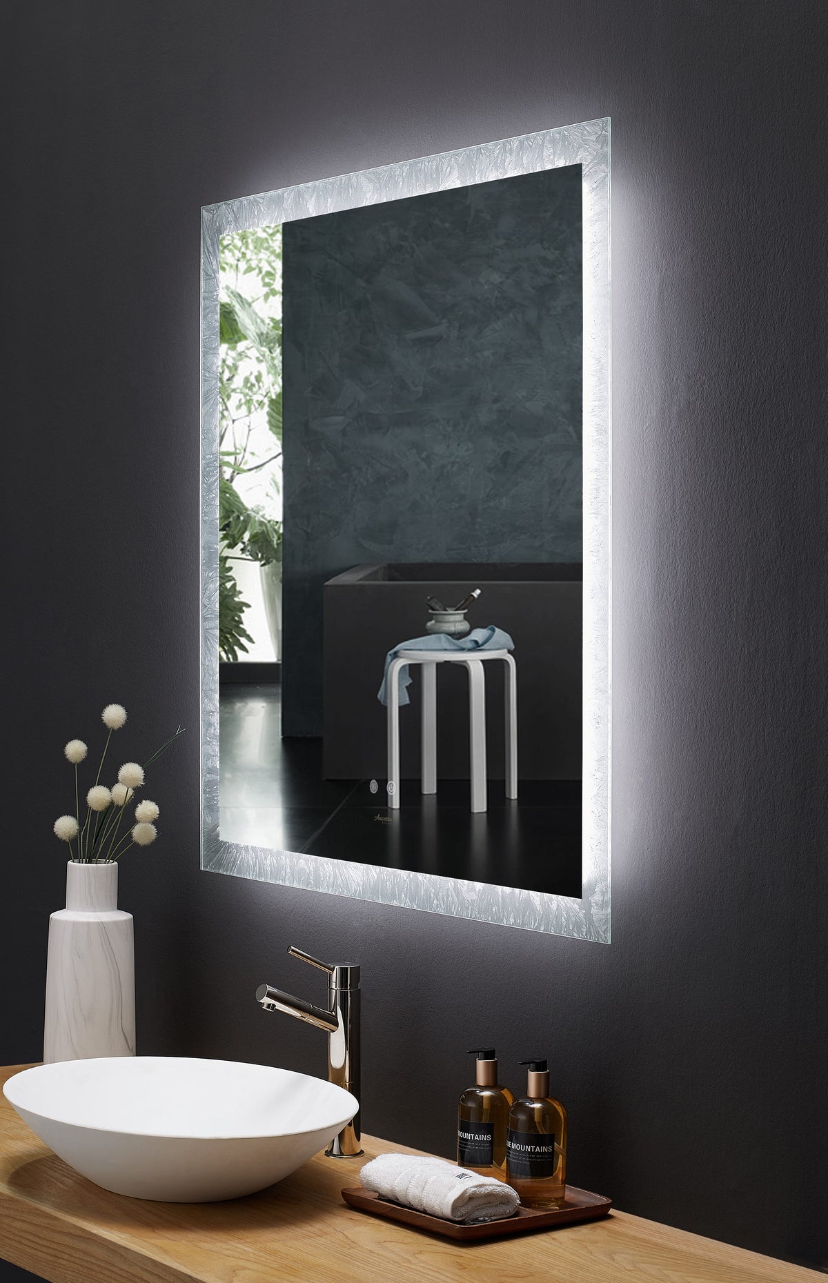 Frysta 30" Rectangular Frameless LED Bathroom Mirror