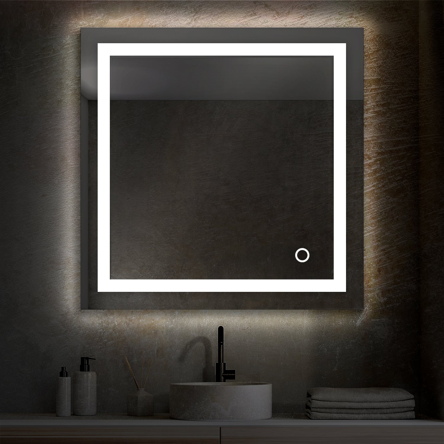 Lyra 30" by 30" LED Mirror