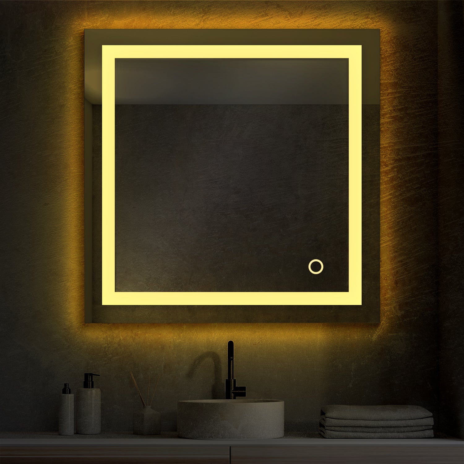 Lyra 30" by 30" LED Mirror