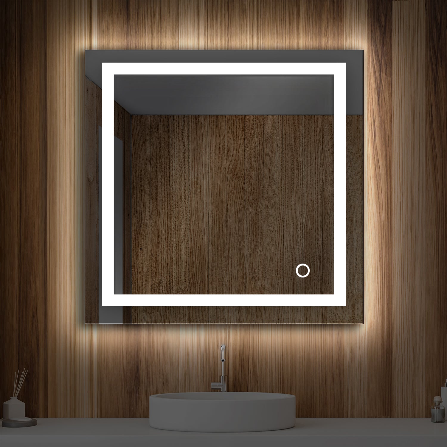 Lyra 30" by 30" LED Mirror