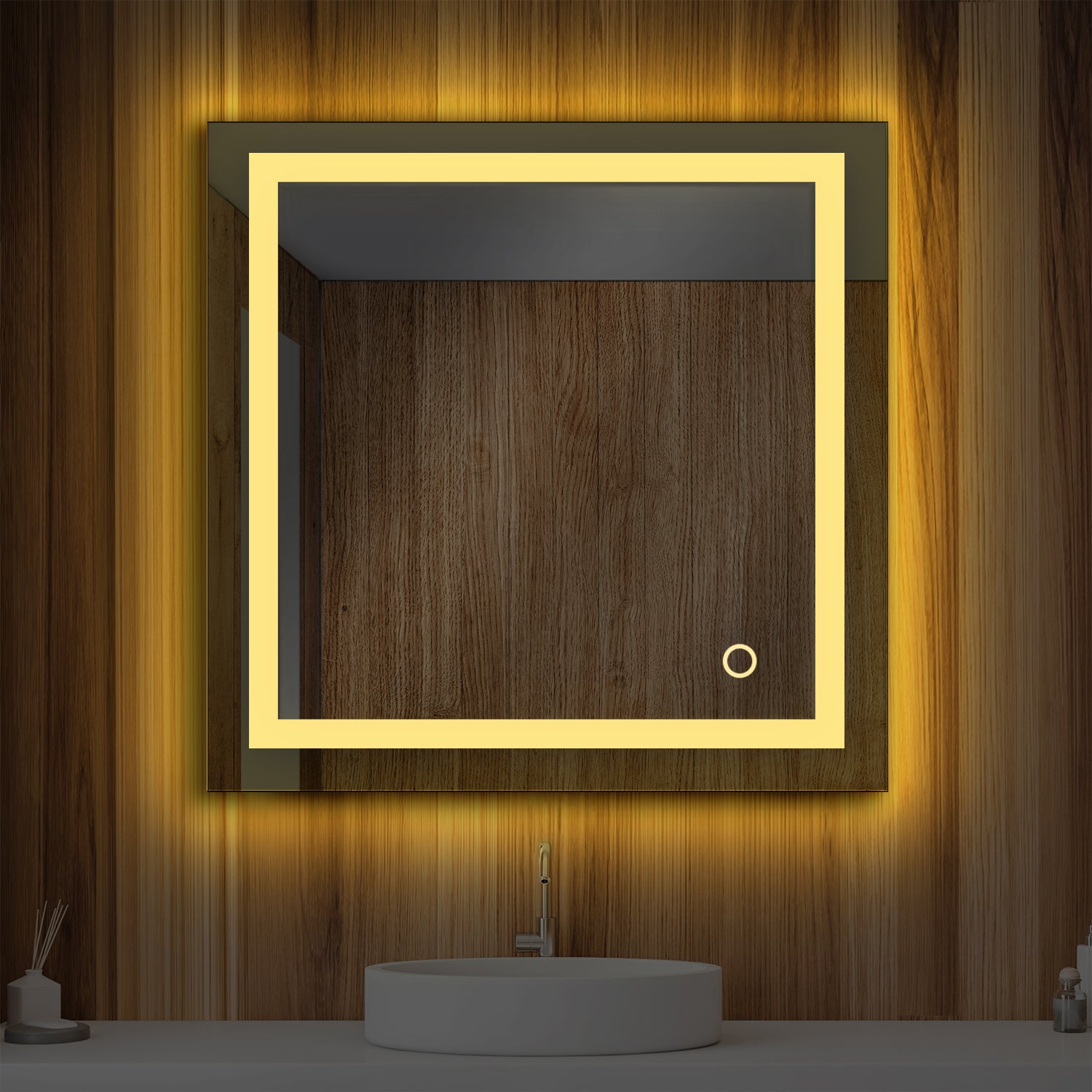 Lyra 30" by 30" LED Mirror
