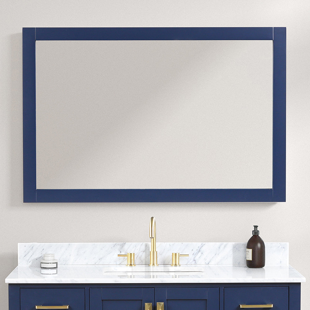 48" Navy Mirror