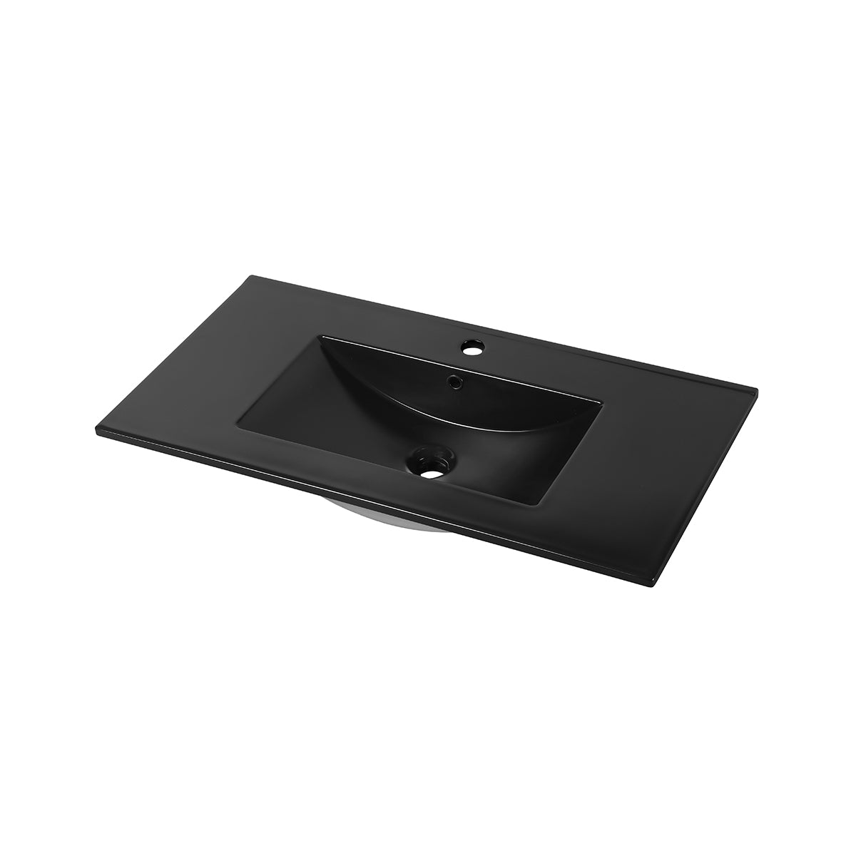 Matte Black Ceramic Basin 36″ X 18″ Top Vanity Plus