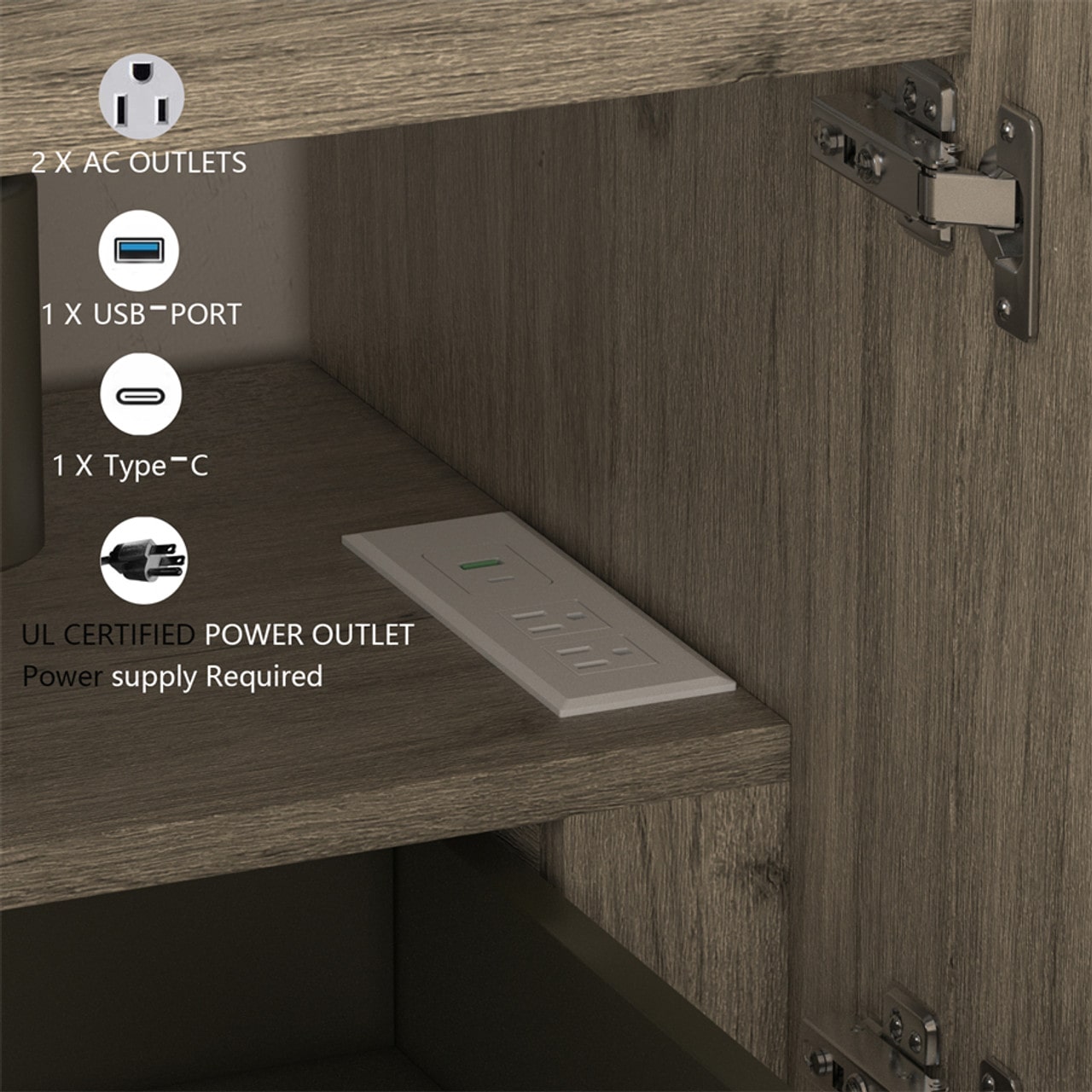 Mystique 48" Wall-Mounted Vanity with Acrylic Sink