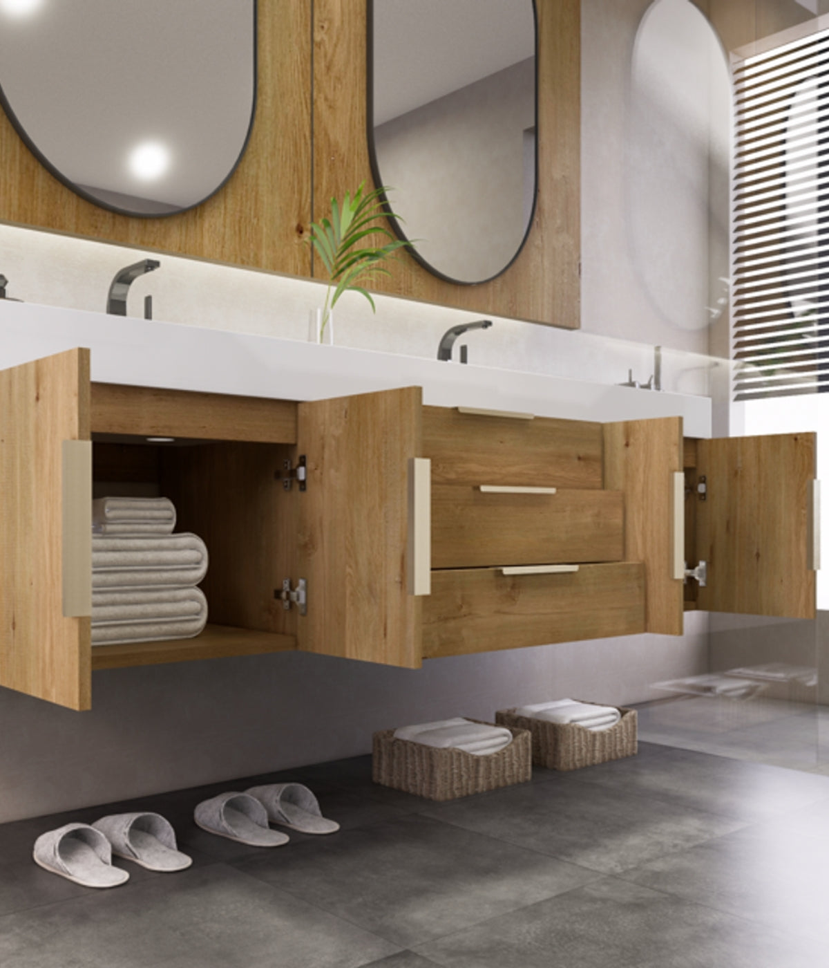 The Noble is a gem waiting to be discovered.  The Noble 72 inch bathroom wood vanity by moreno bath is the best vanity