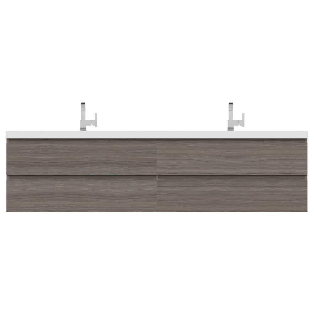 Paterno 84" Wall Mounted Double Bathroom Vanity
