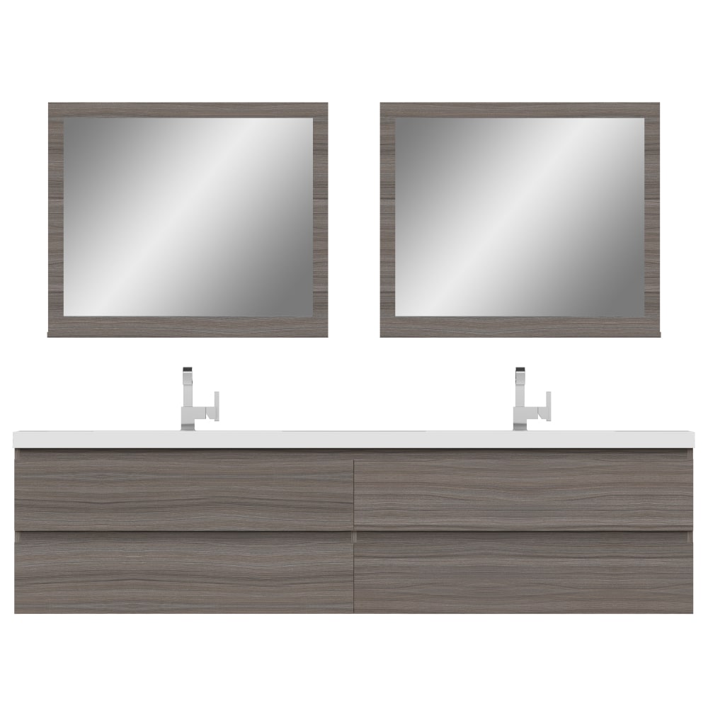 Paterno 84" Wall Mounted Double Bathroom Vanity