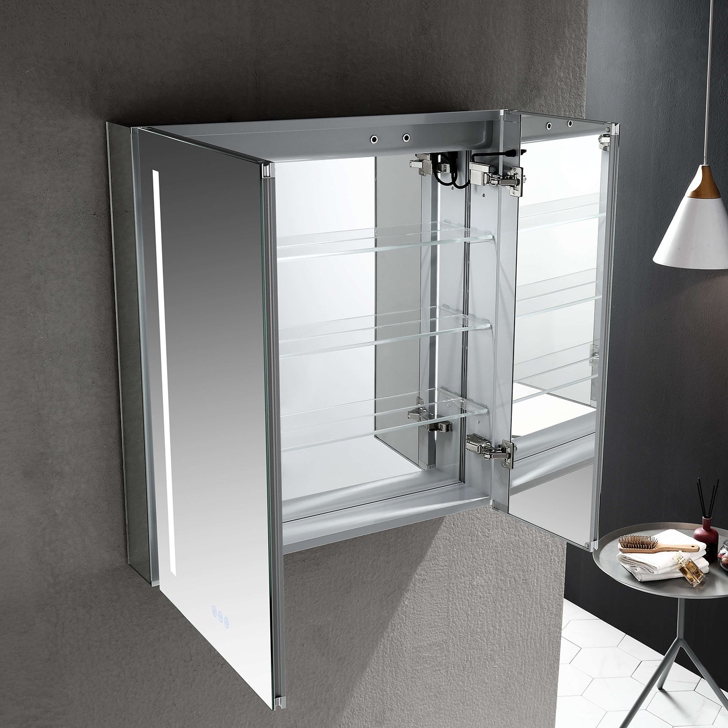 Pillar – 30 Inches LED Medicine Cabinet Vanity Plus