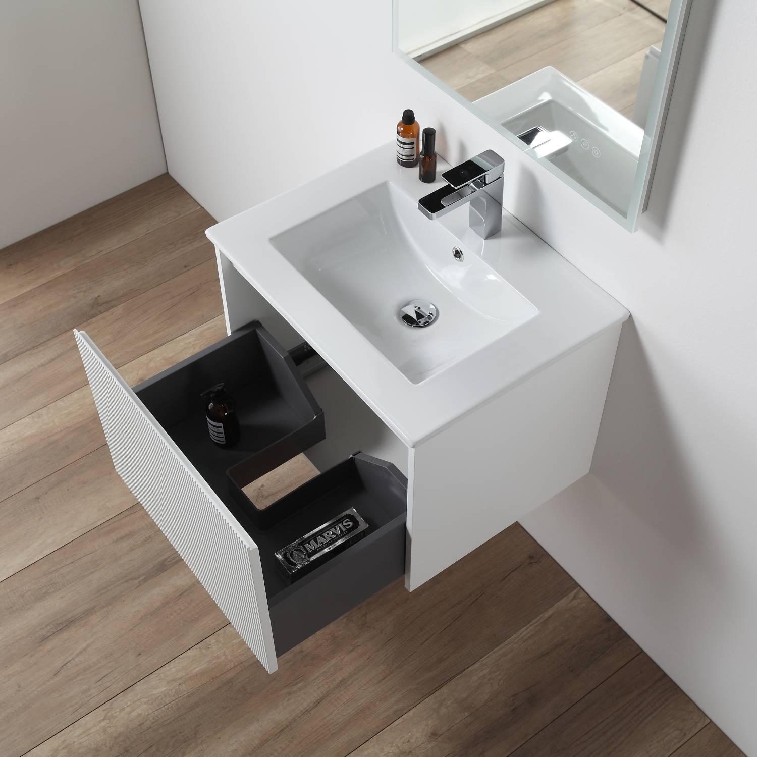 Positano 24″ Vanity with Acrylic Sink Vanity Plus - Luxury Bathroom Vanity