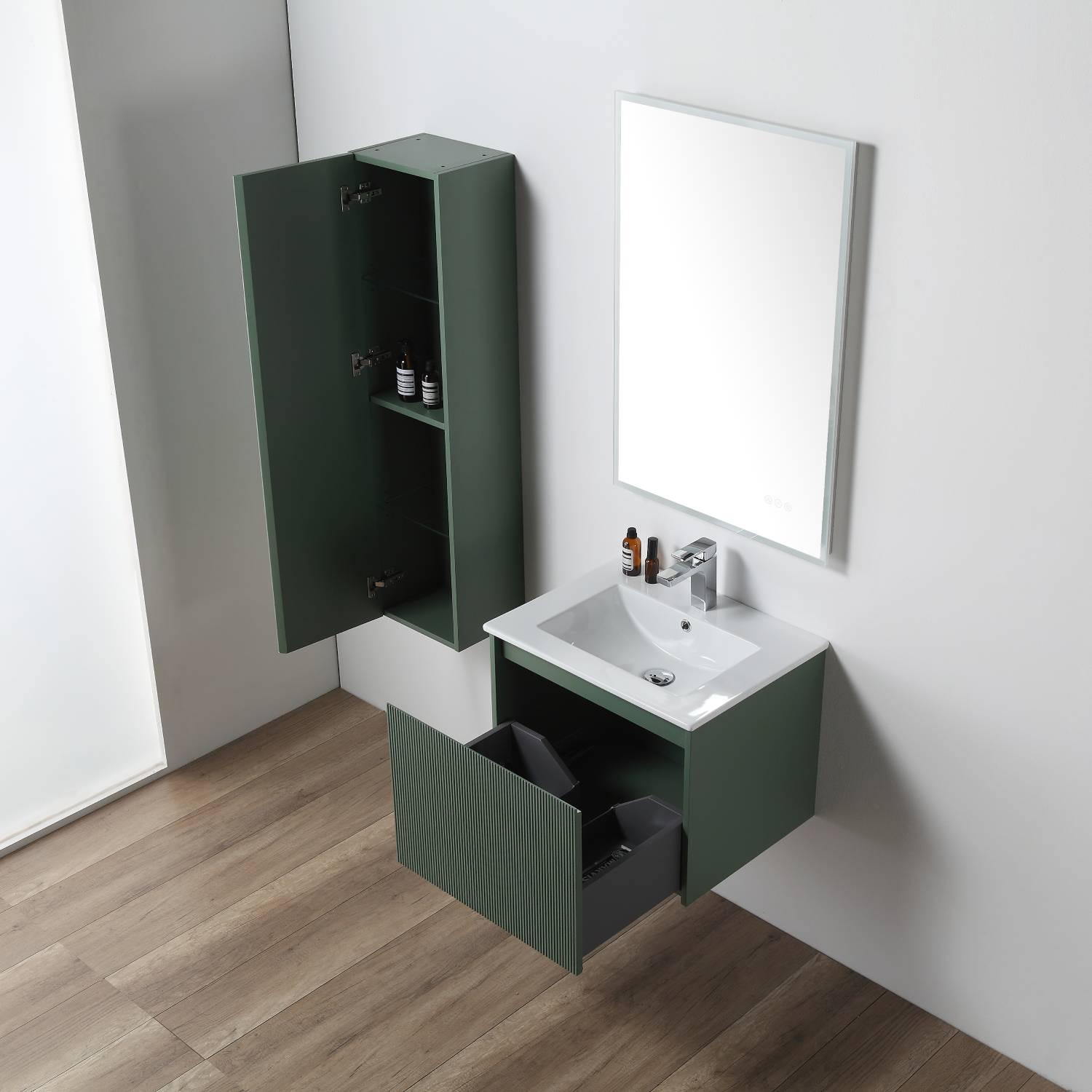 Positano 24″ Vanity with Acrylic Sink Vanity Plus - Luxury Bathroom Vanity
