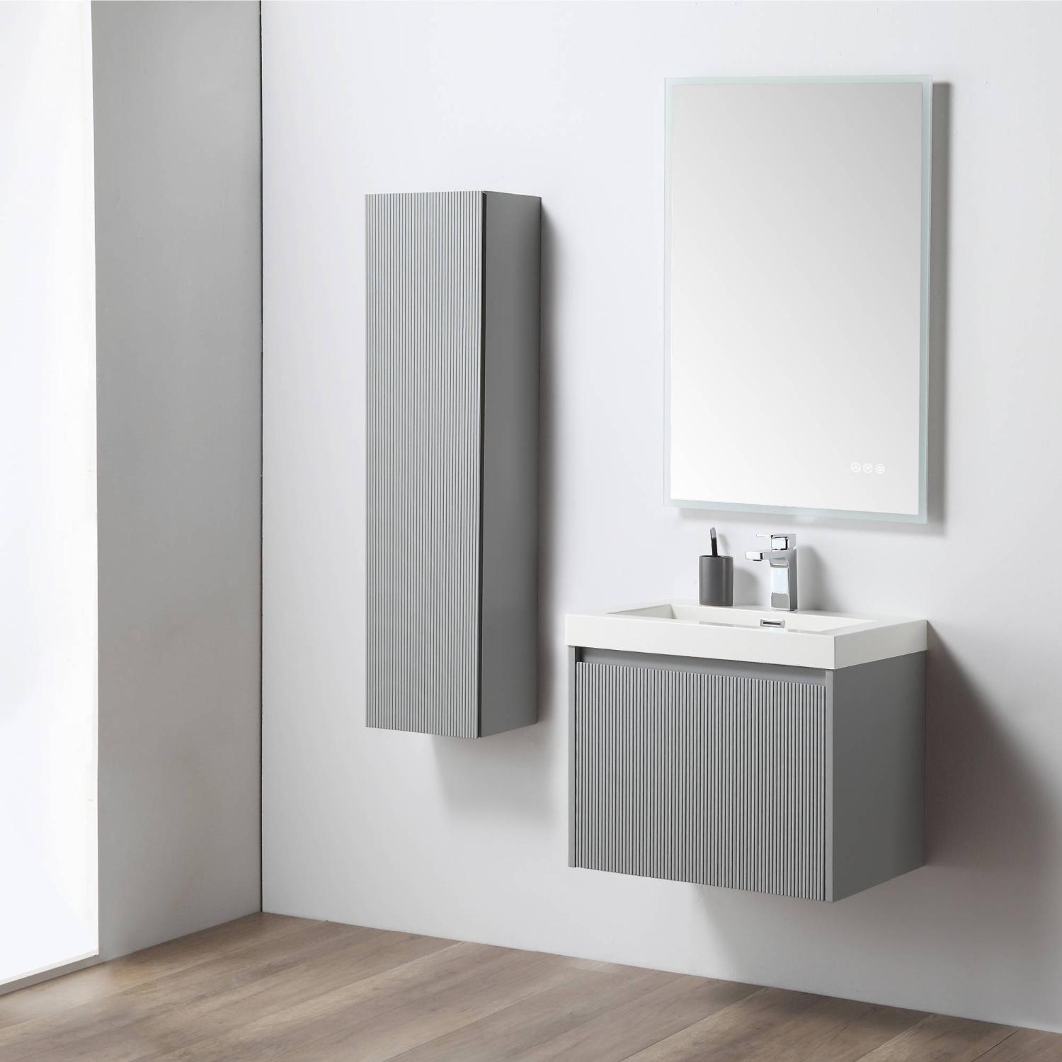 Positano 24″ Vanity with Acrylic Sink Vanity Plus - Luxury Bathroom Vanity