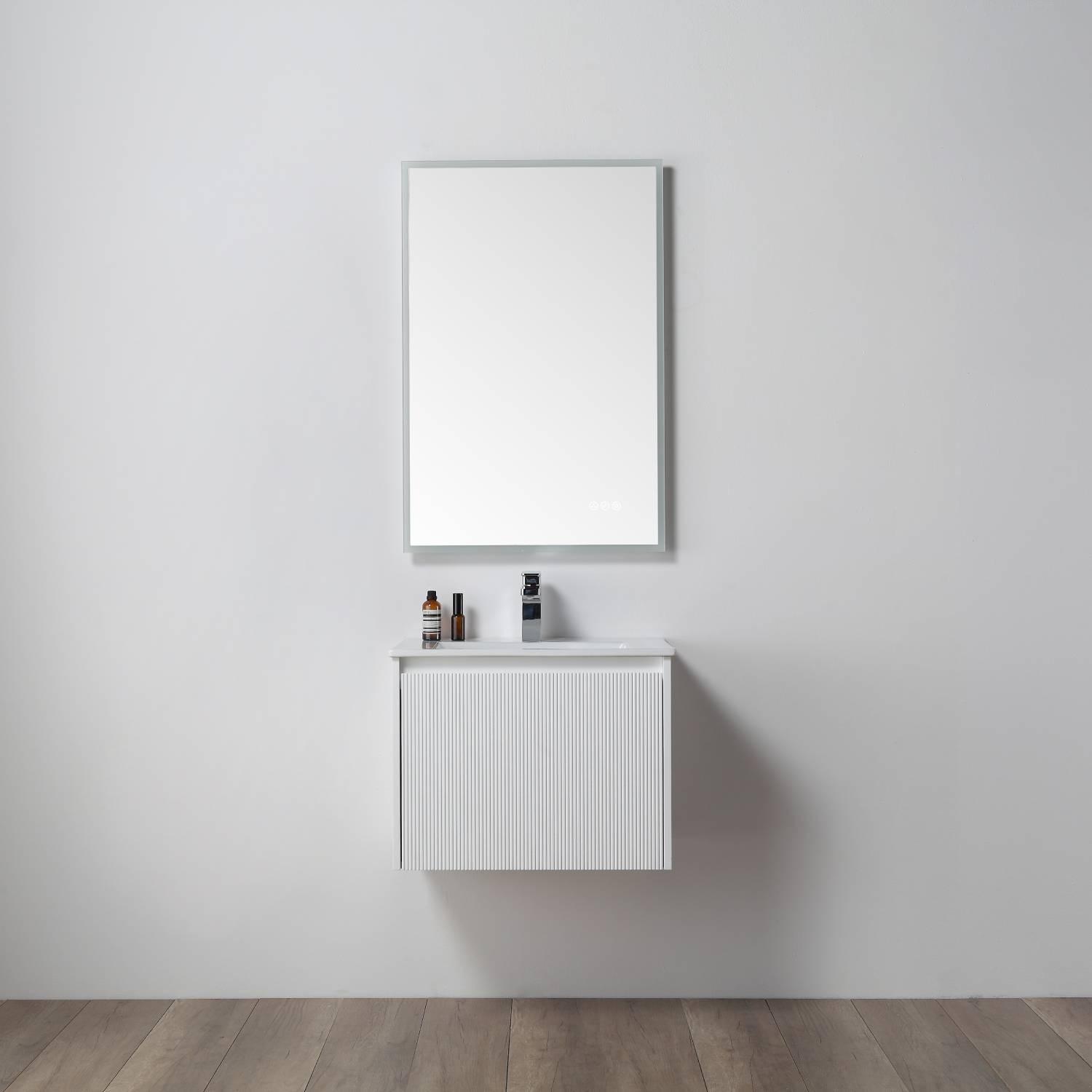 Positano 24″ Vanity with Acrylic Sink Vanity Plus - Luxury Bathroom Vanity