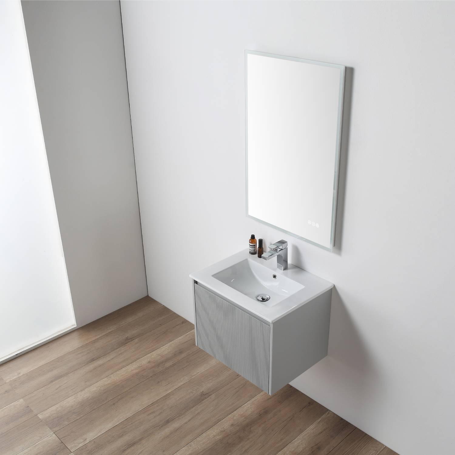 Positano 24″ Vanity with Acrylic Sink Vanity Plus - Luxury Bathroom Vanity