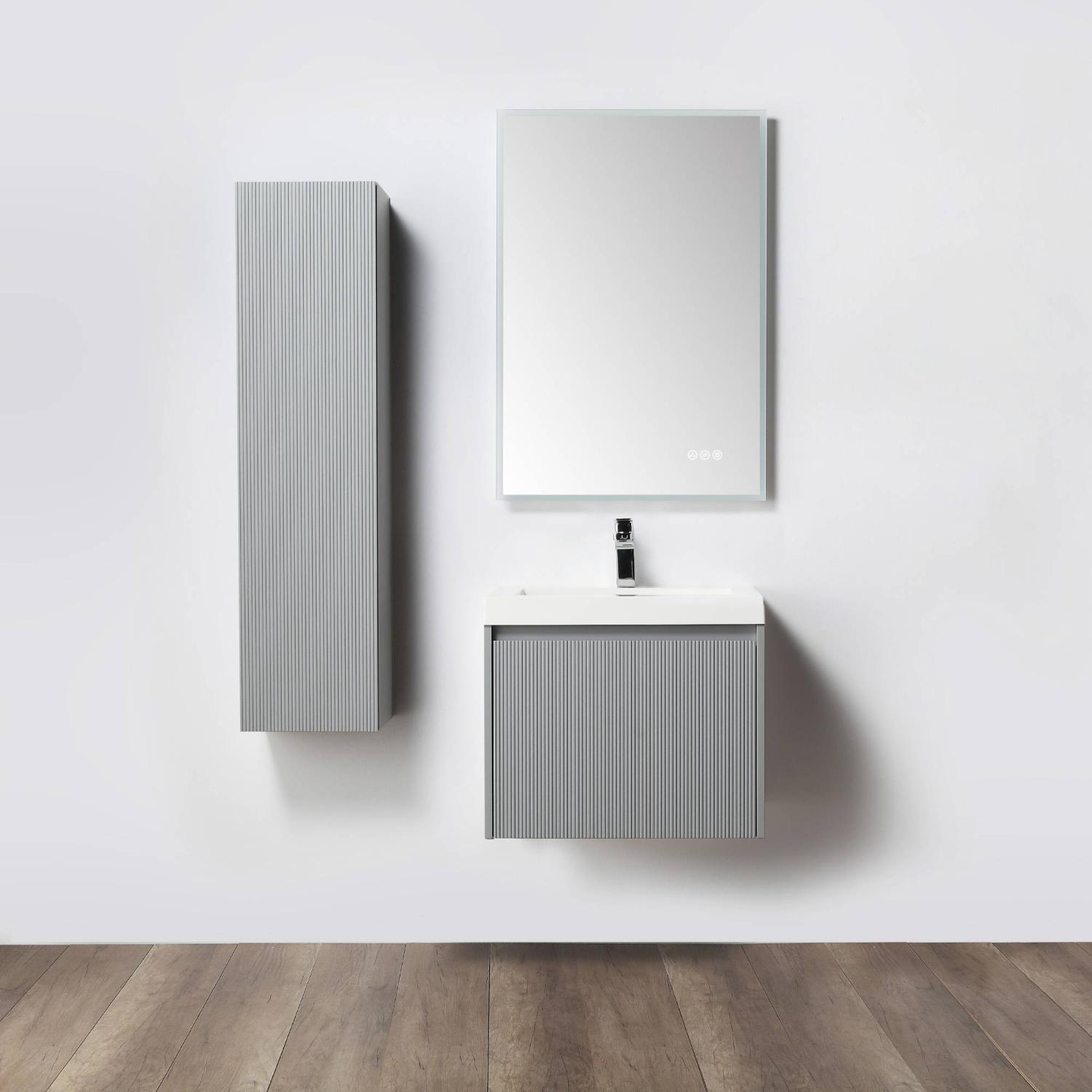 Positano 24″ Vanity with Acrylic Sink Vanity Plus - Luxury Bathroom Vanity