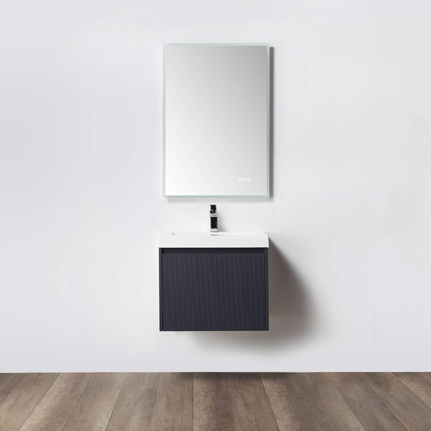 Positano 24″ Vanity with Acrylic Sink Vanity Plus - Luxury Bathroom Vanity