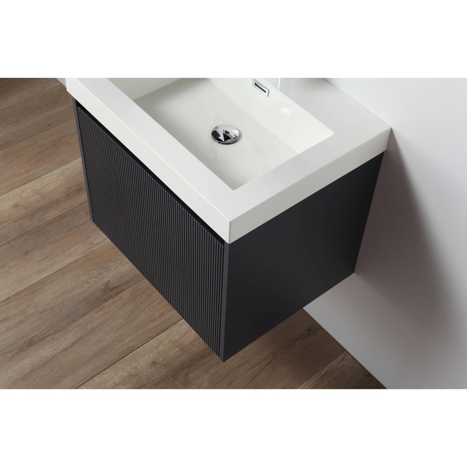 Positano 24″ Vanity with Acrylic Sink Vanity Plus - Luxury Bathroom Vanity