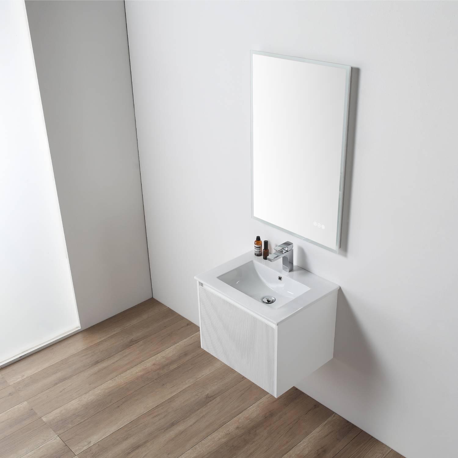 Positano 24″ Vanity with Acrylic Sink Vanity Plus - Luxury Bathroom Vanity