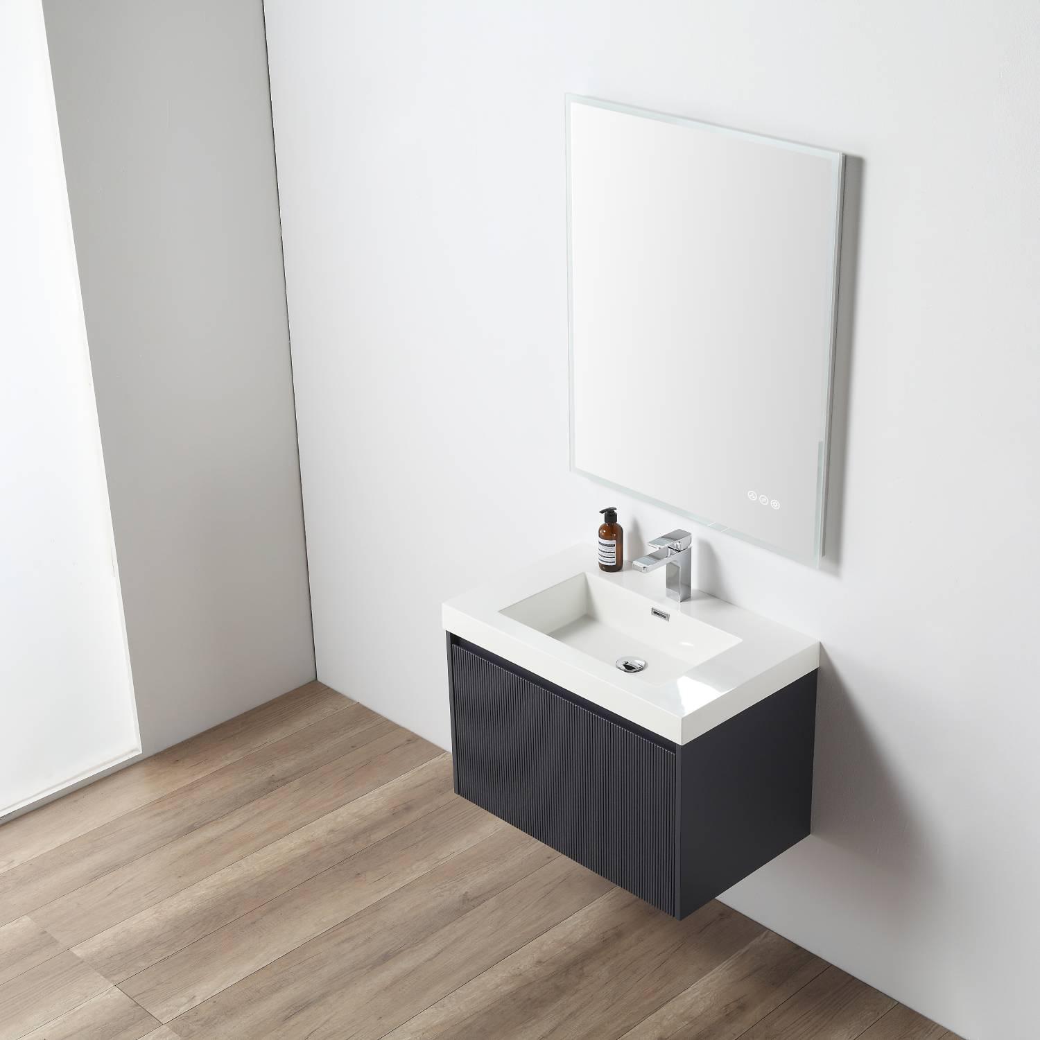 Positano 30″ Vanity with Acrylic Sink - Luxury Bathroom Vanity