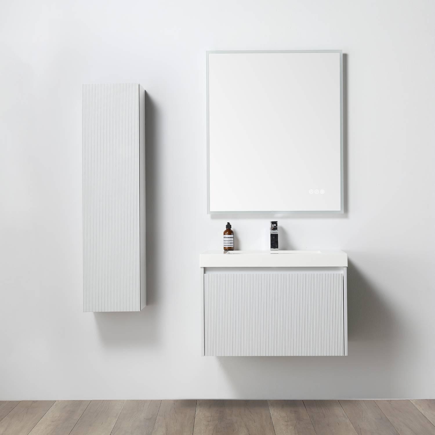 Positano 30″ Vanity with Acrylic Sink Vanity Plus - Luxury Bathroom Vanity