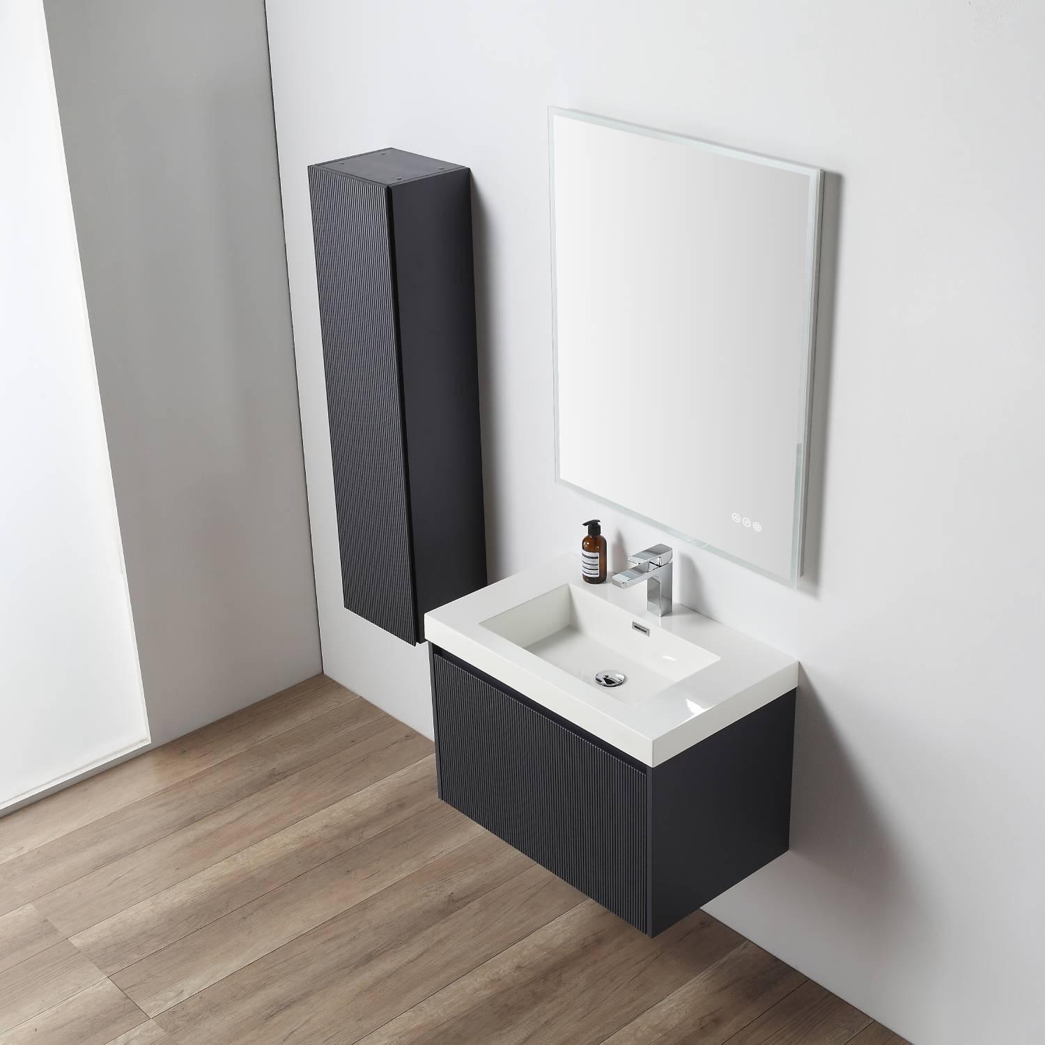 Positano 30″ Vanity with Acrylic Sink Vanity Plus - Luxury Bathroom Vanity