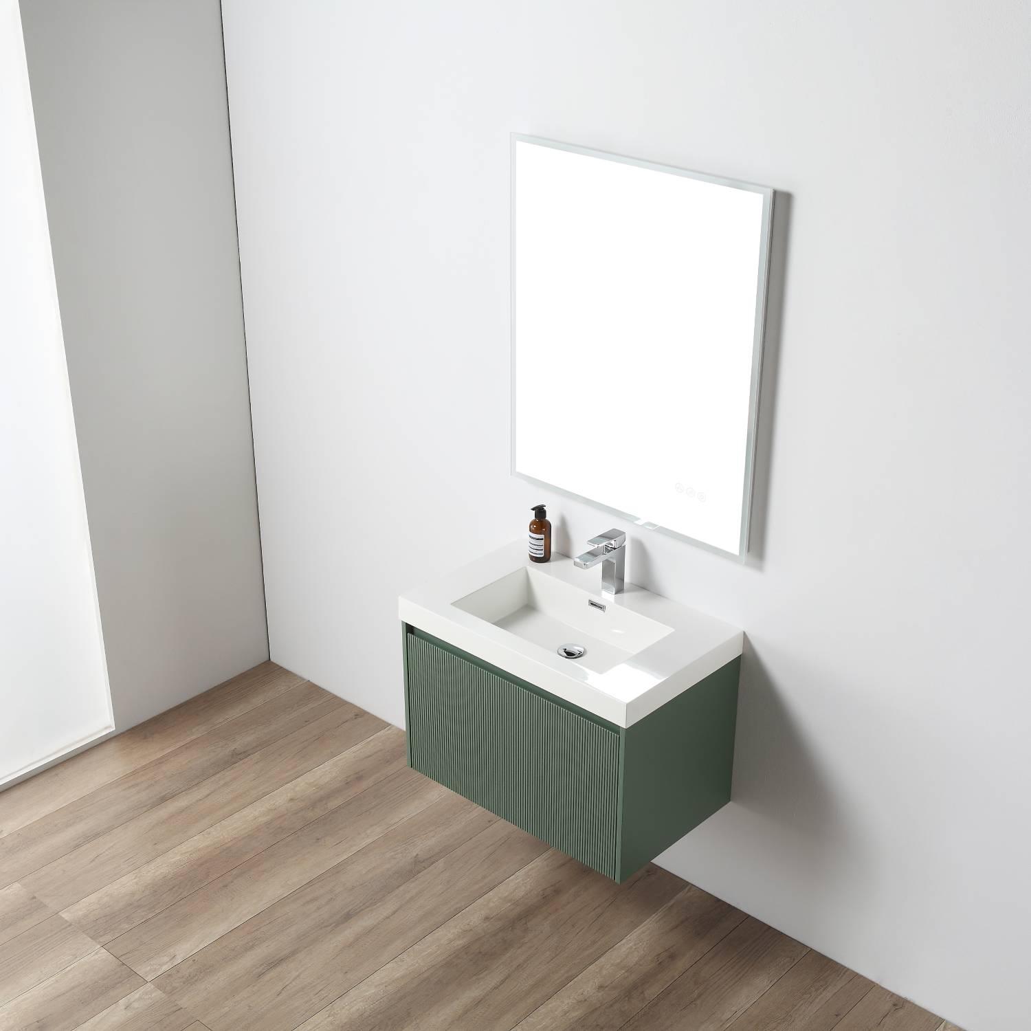 Positano 30″ Vanity with Acrylic Sink Vanity Plus - Luxury Bathroom Vanity