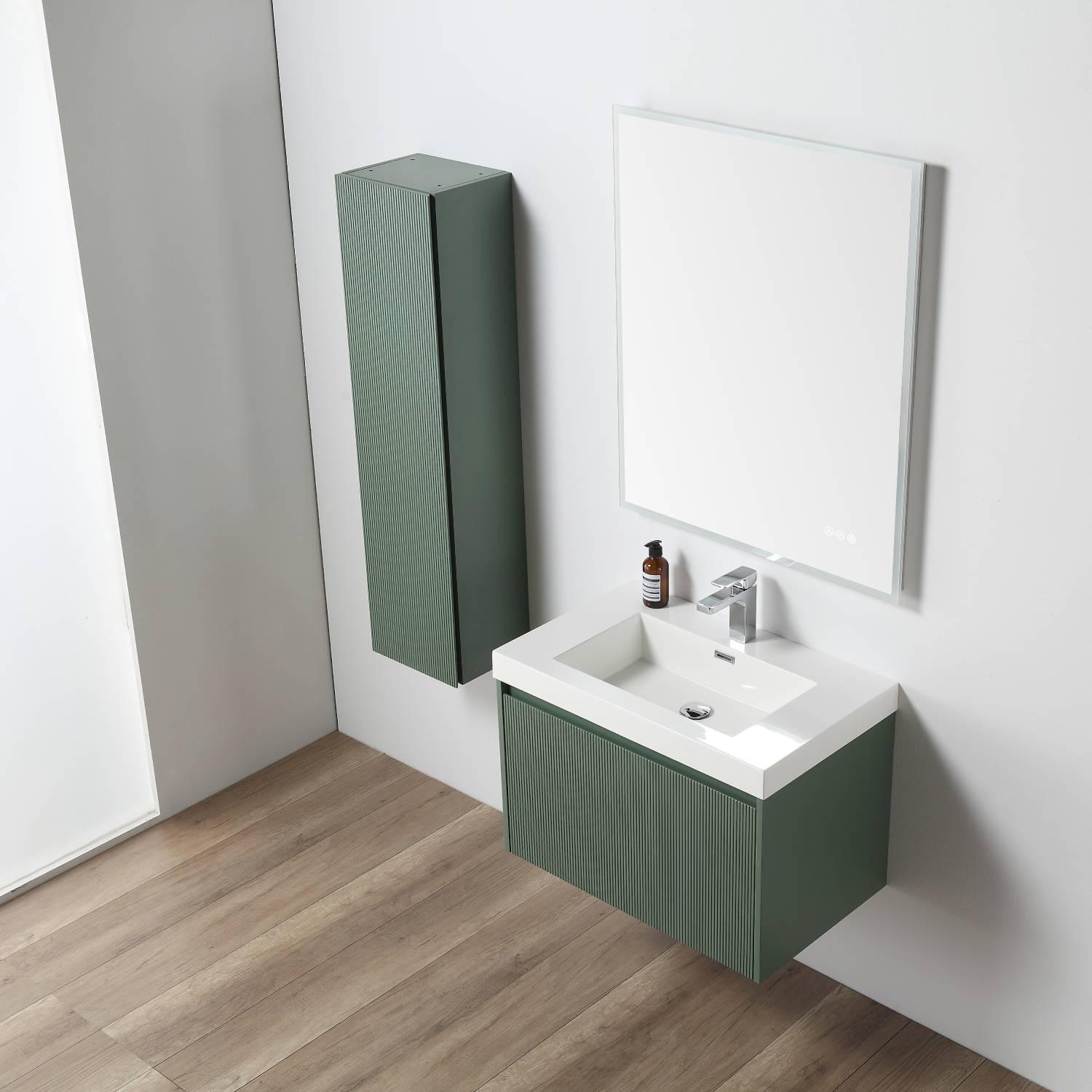 Positano 30″ Luxury Bathroom Vanity with Acrylic Sink