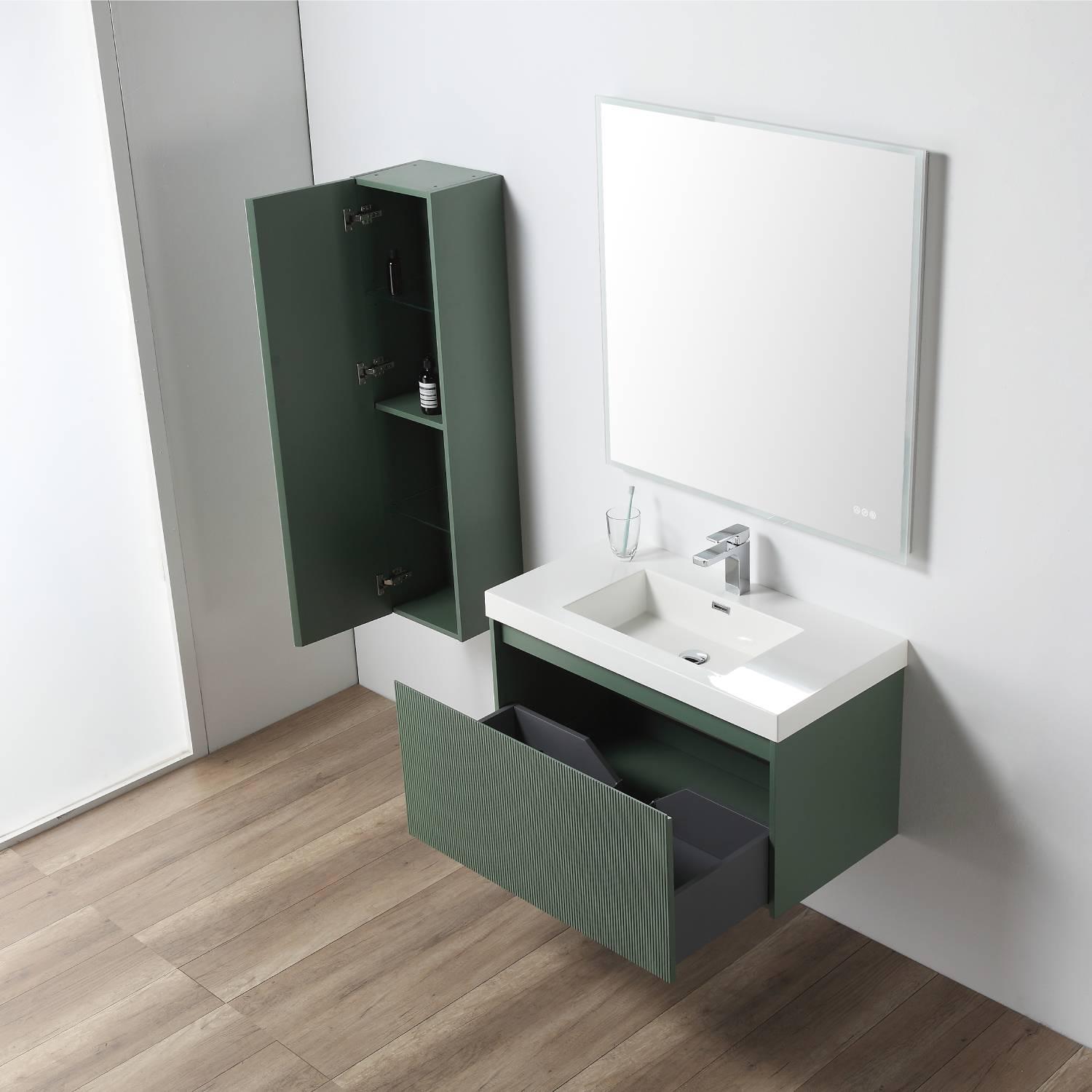 Positano 36″ Luxury Bathroom Vanity with Acrylic Sink Vanity Plus