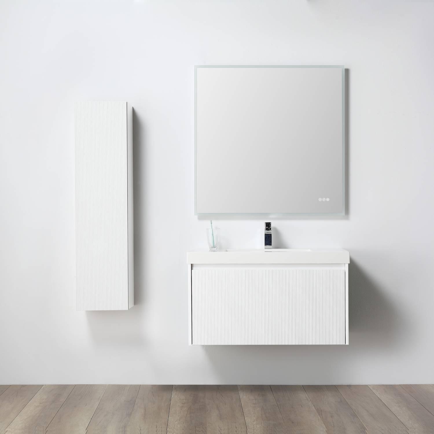 Positano 36″ Luxury Bathroom Vanity with Acrylic Sink