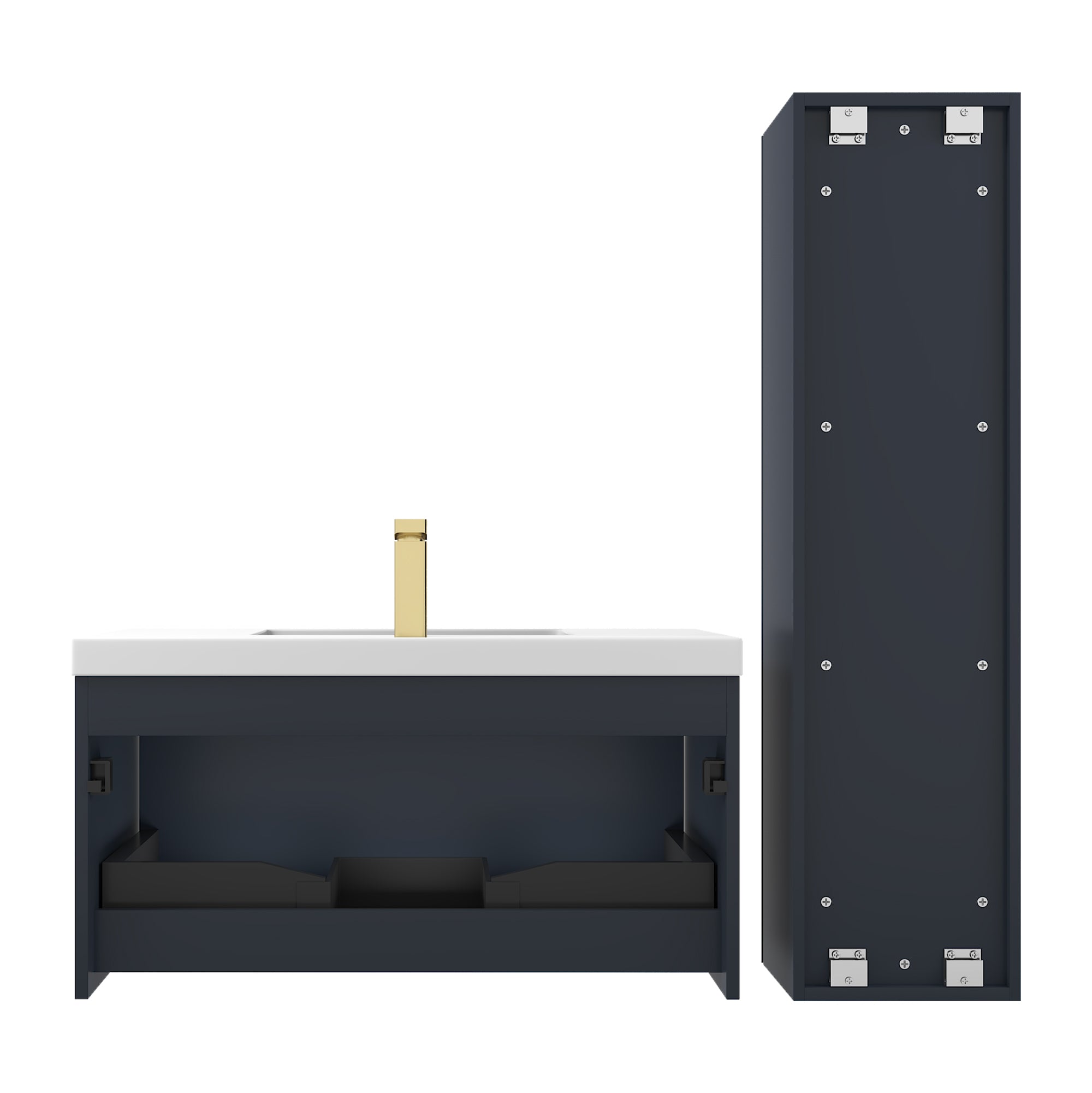 Positano 36″ Luxury Bathroom Vanity with Acrylic Sink Vanity Plus