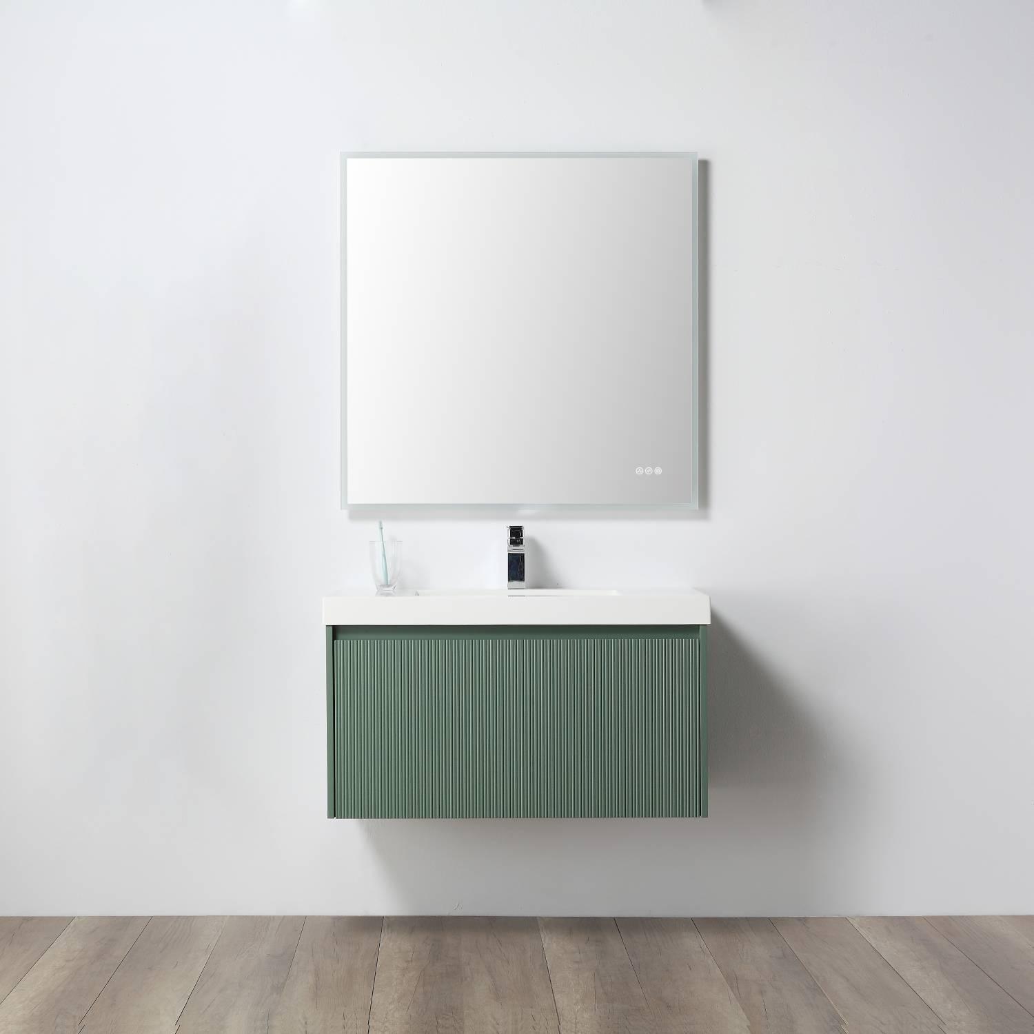 Positano 36″ Luxury Bathroom Vanity with Acrylic Sink Vanity Plus