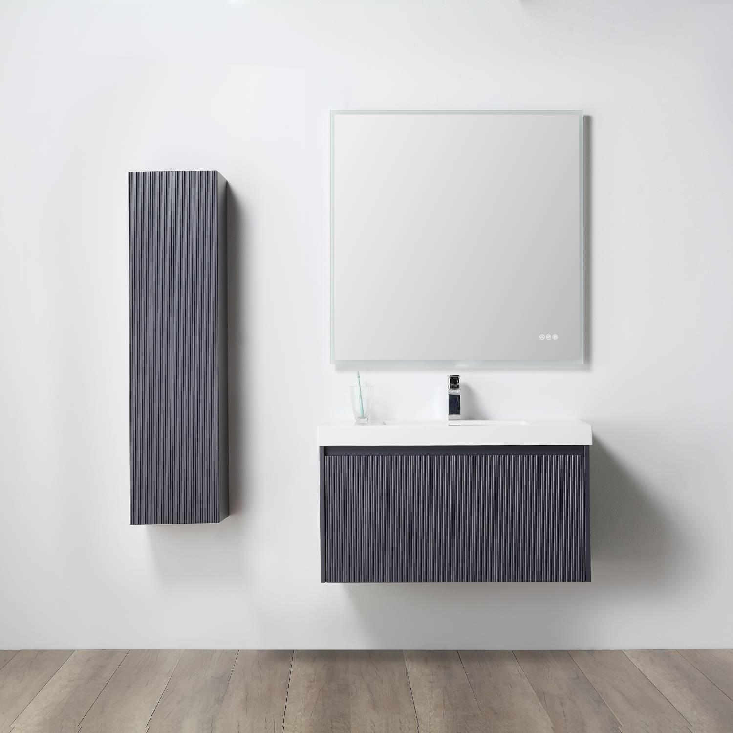 Positano 36″ Luxury Bathroom Vanity with Acrylic Sink Vanity Plus