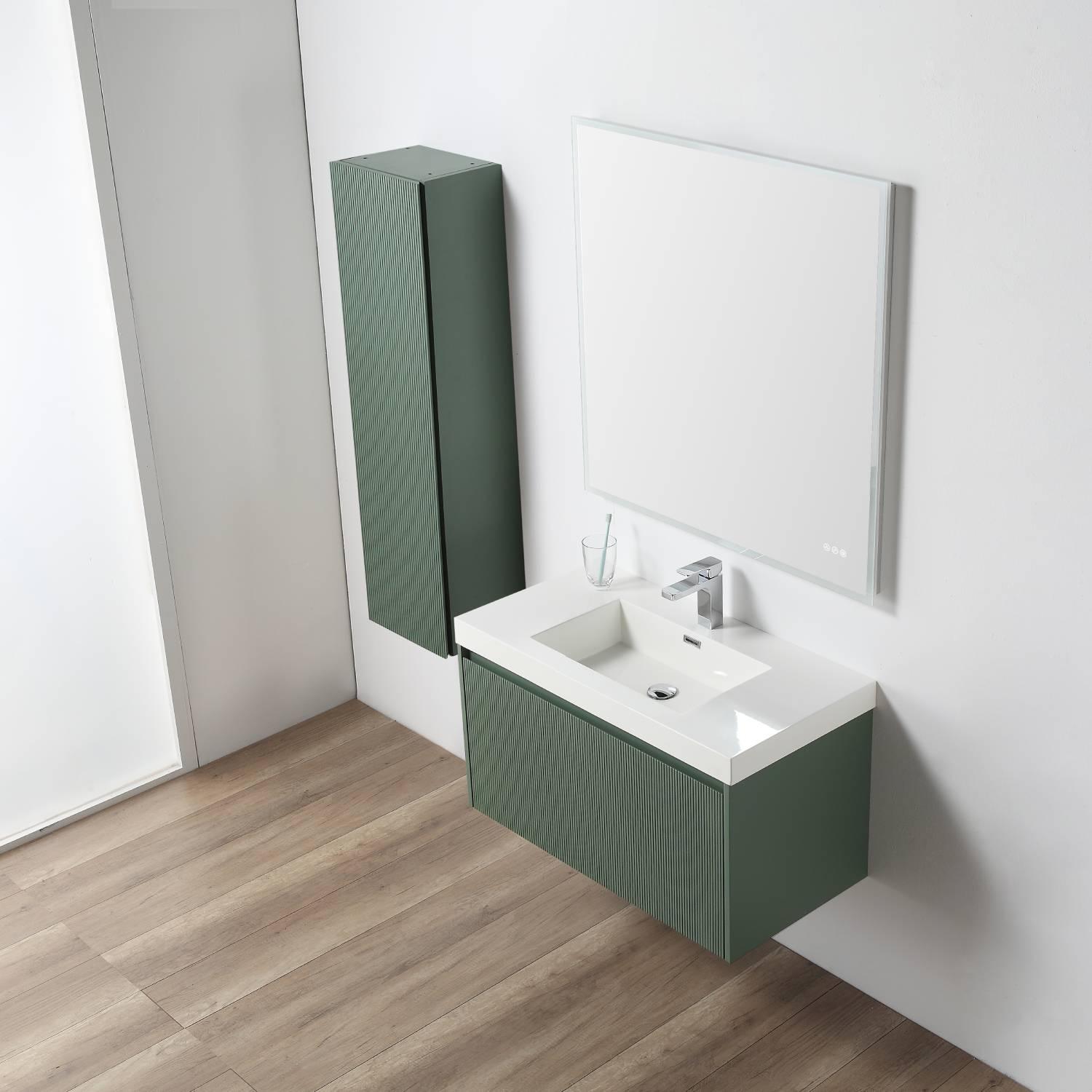 Positano 36″ Luxury Bathroom Vanity with Acrylic Sink Vanity Plus
