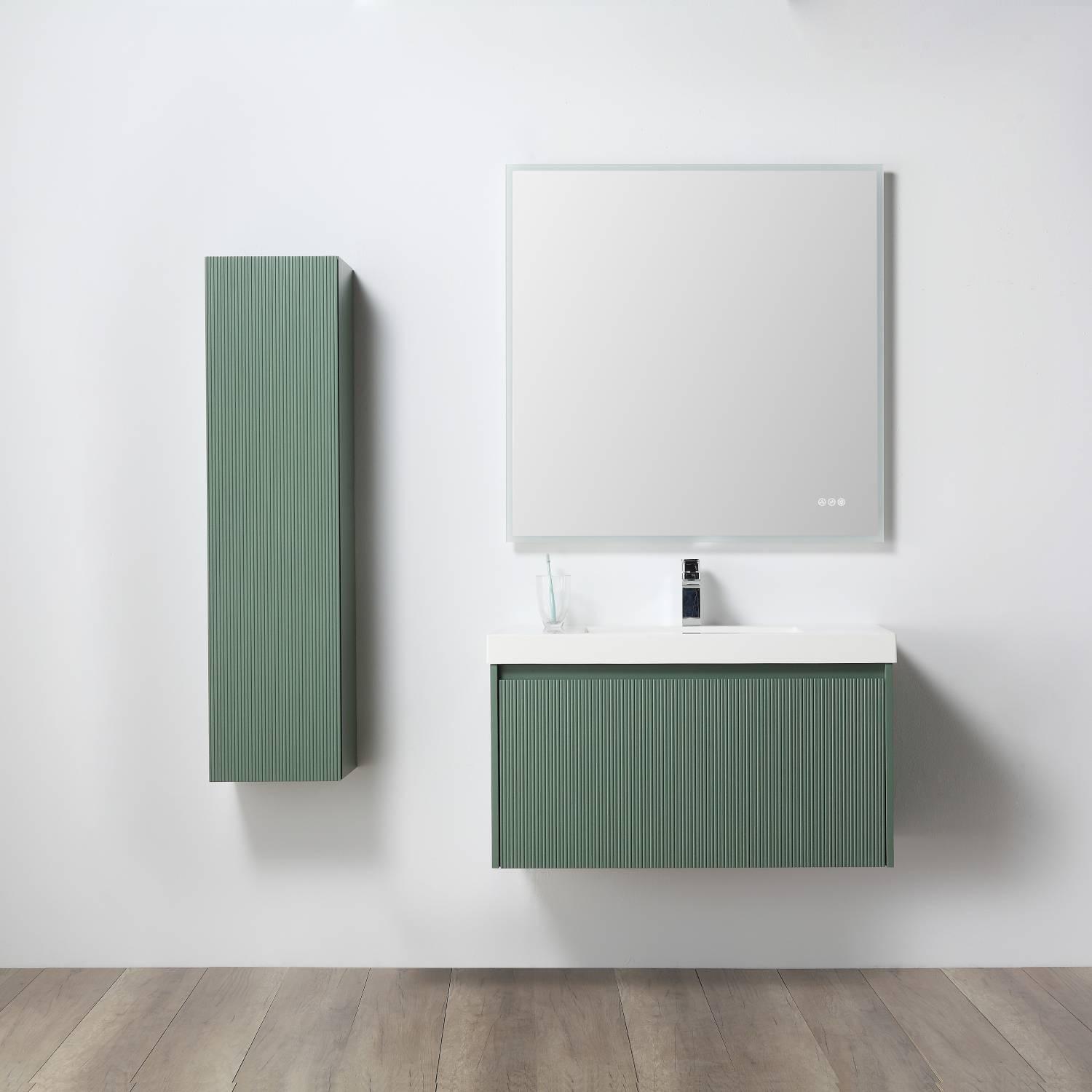 Positano 36″ Luxury Bathroom Vanity with Acrylic Sink Vanity Plus