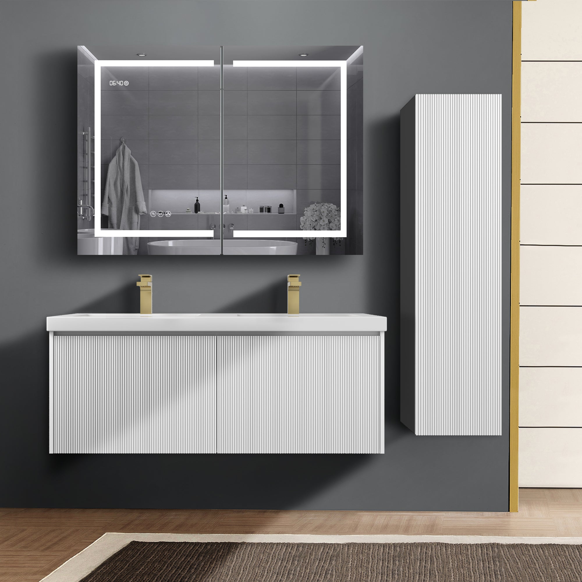 Bathroom Side Cabinet - Positano 12"