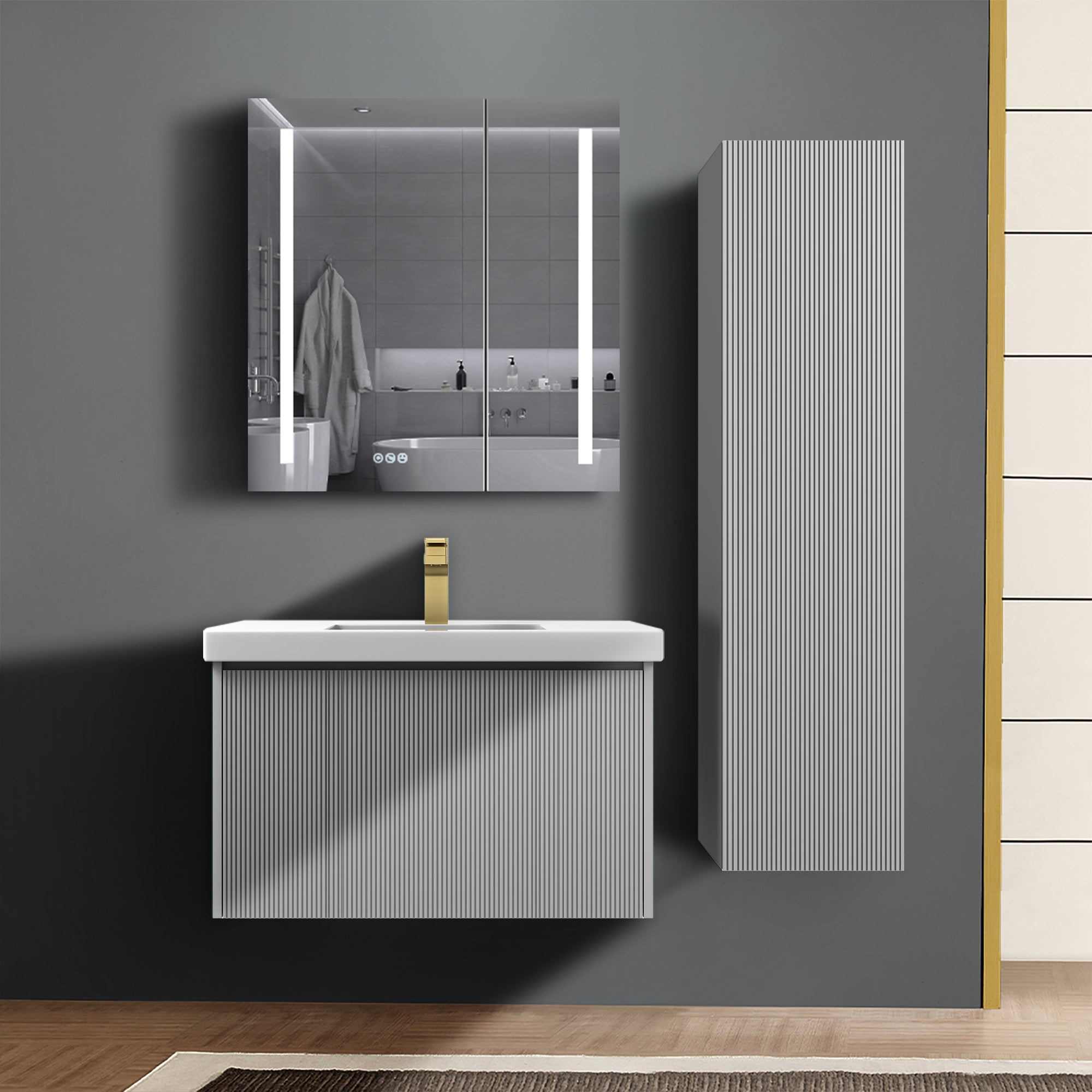 Bathroom Side Cabinet - Positano 12"