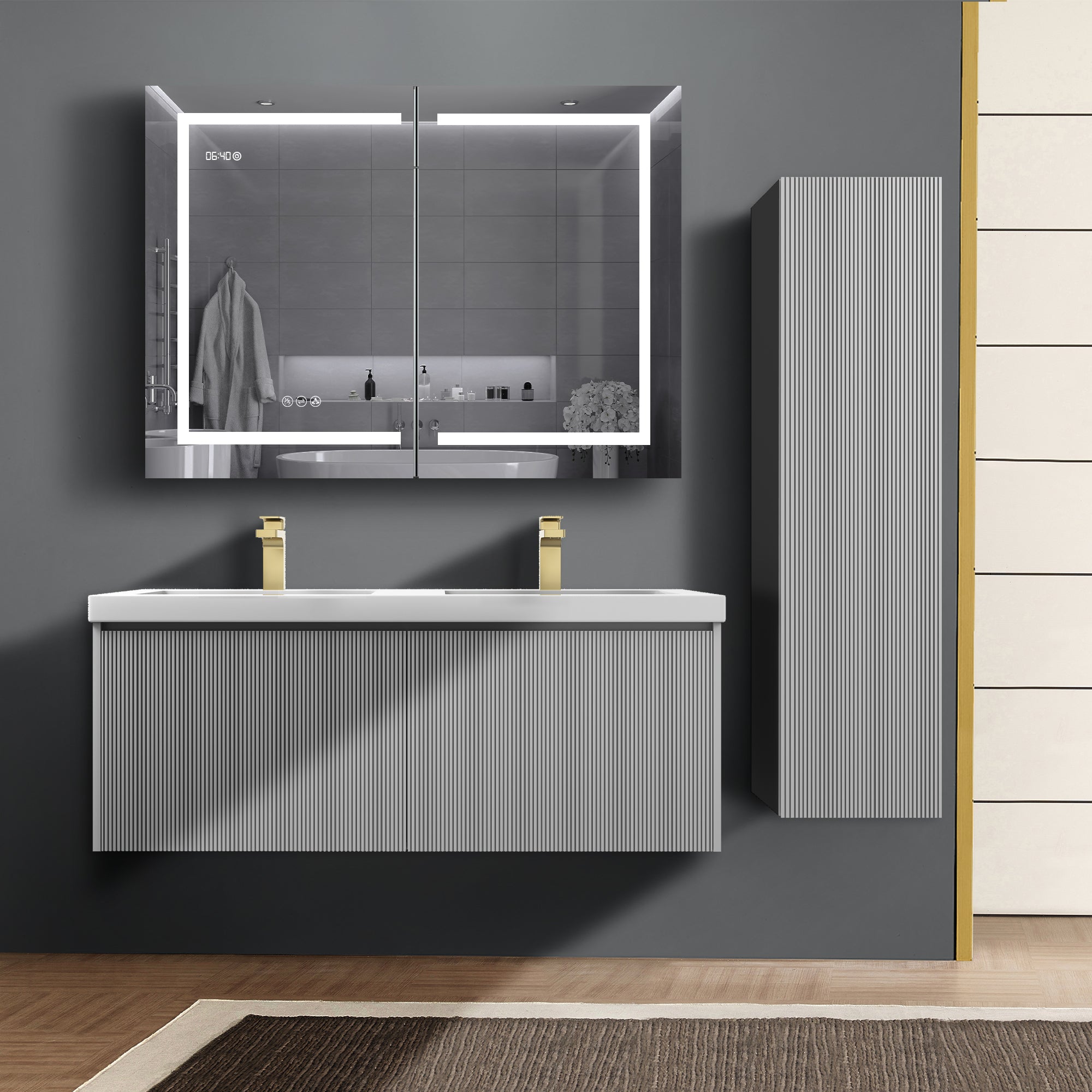 Bathroom Side Cabinet - Positano 12"