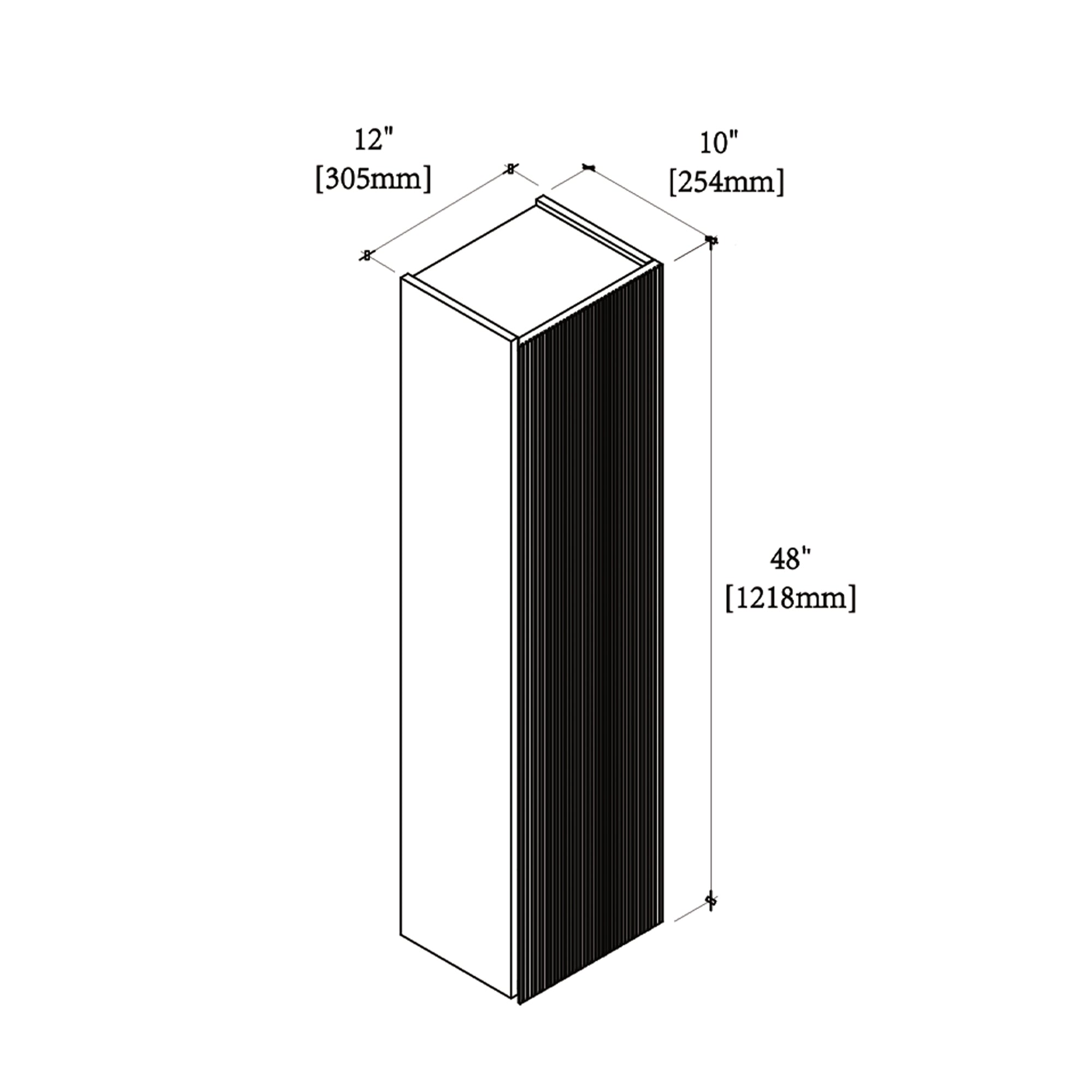 Bathroom Side Cabinet - Positano 12"