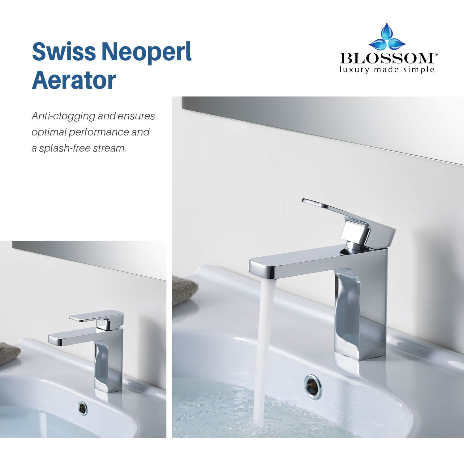 Single Handle Lavatory Faucet Genesis Vanity Plus