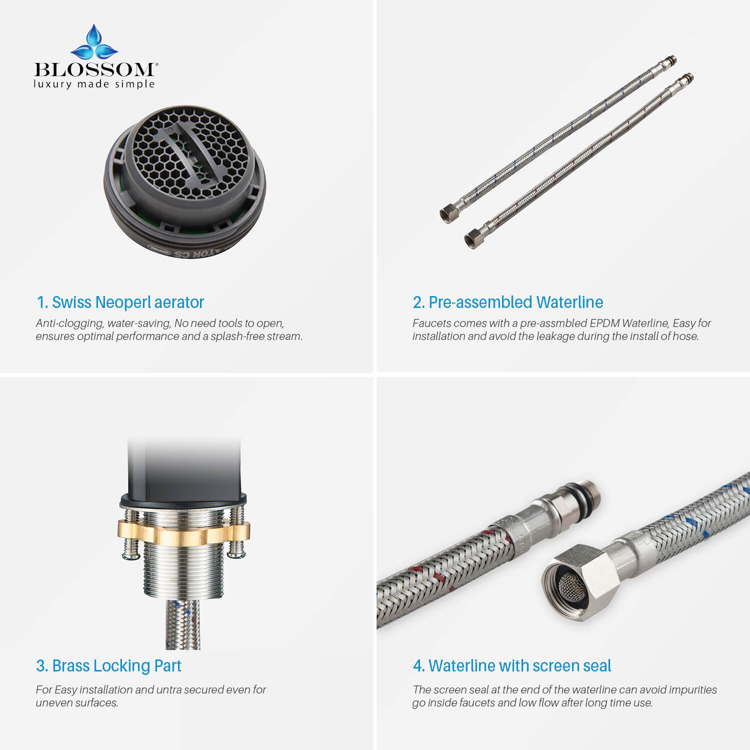 Single Handle Lavatory Faucet Genesis Vanity Plus