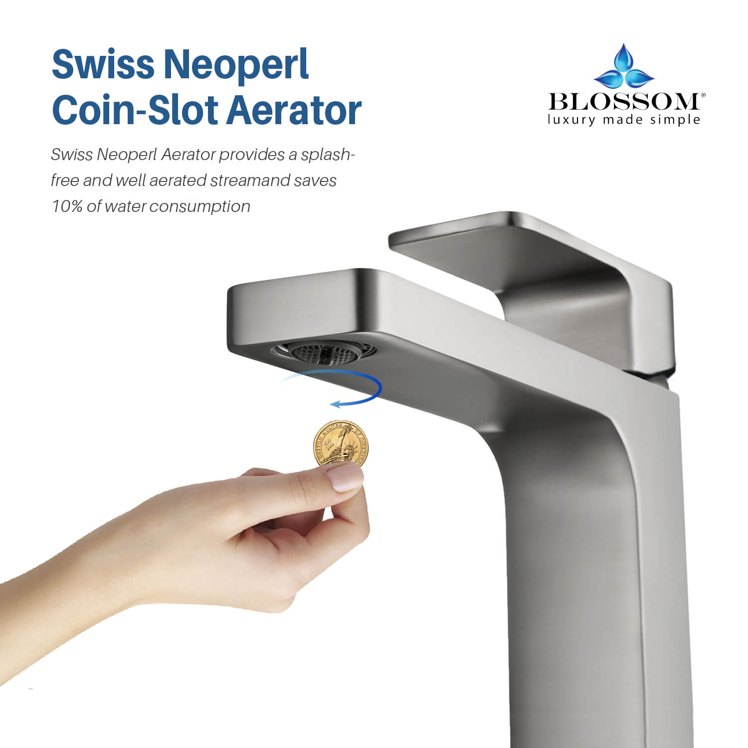 Single Handle Lavatory Faucet Genesis Vanity Plus